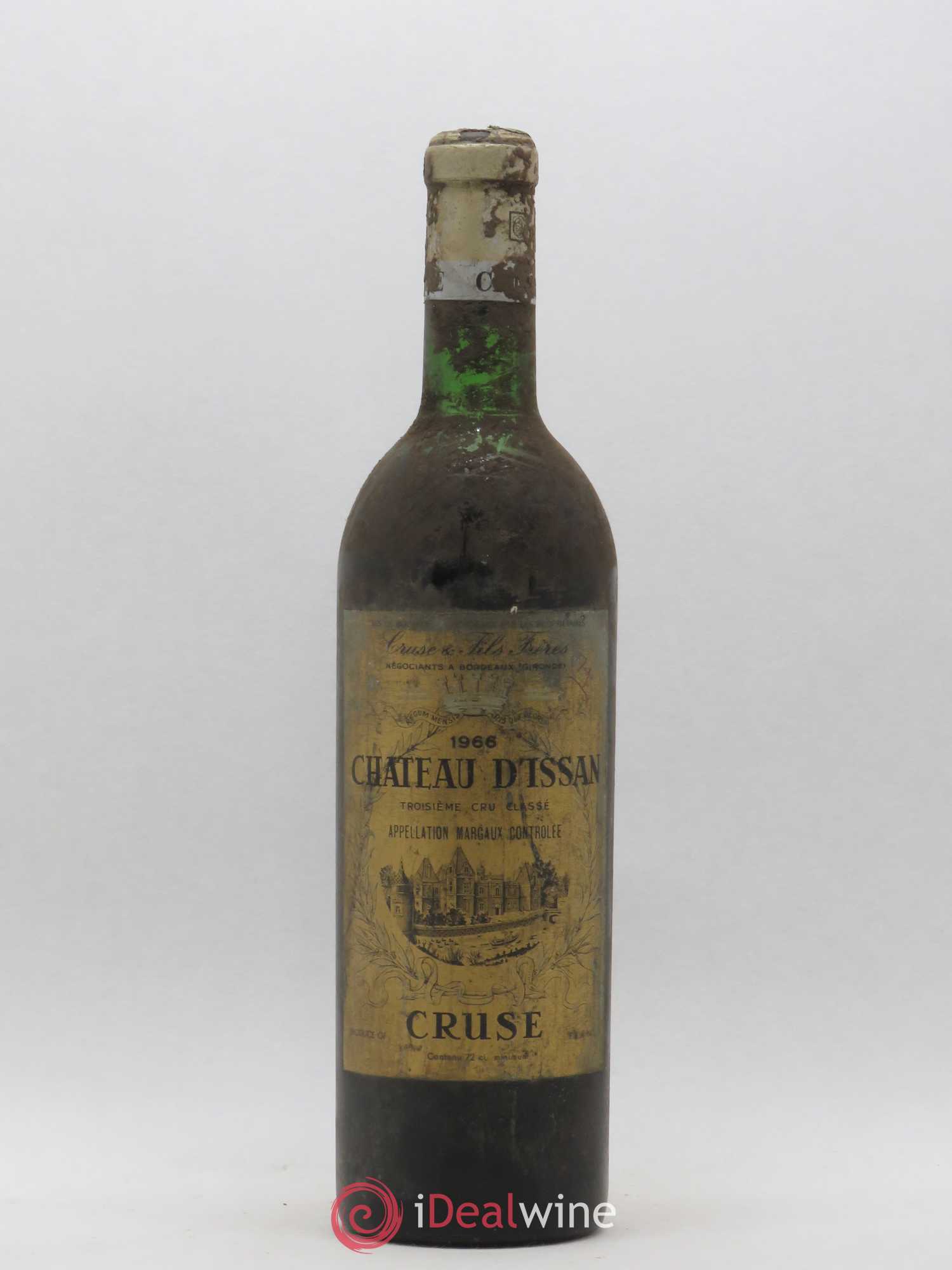 Château d'Issan 3ème Grand Cru Classé 1966 - Lot de 1 bouteille - 0
