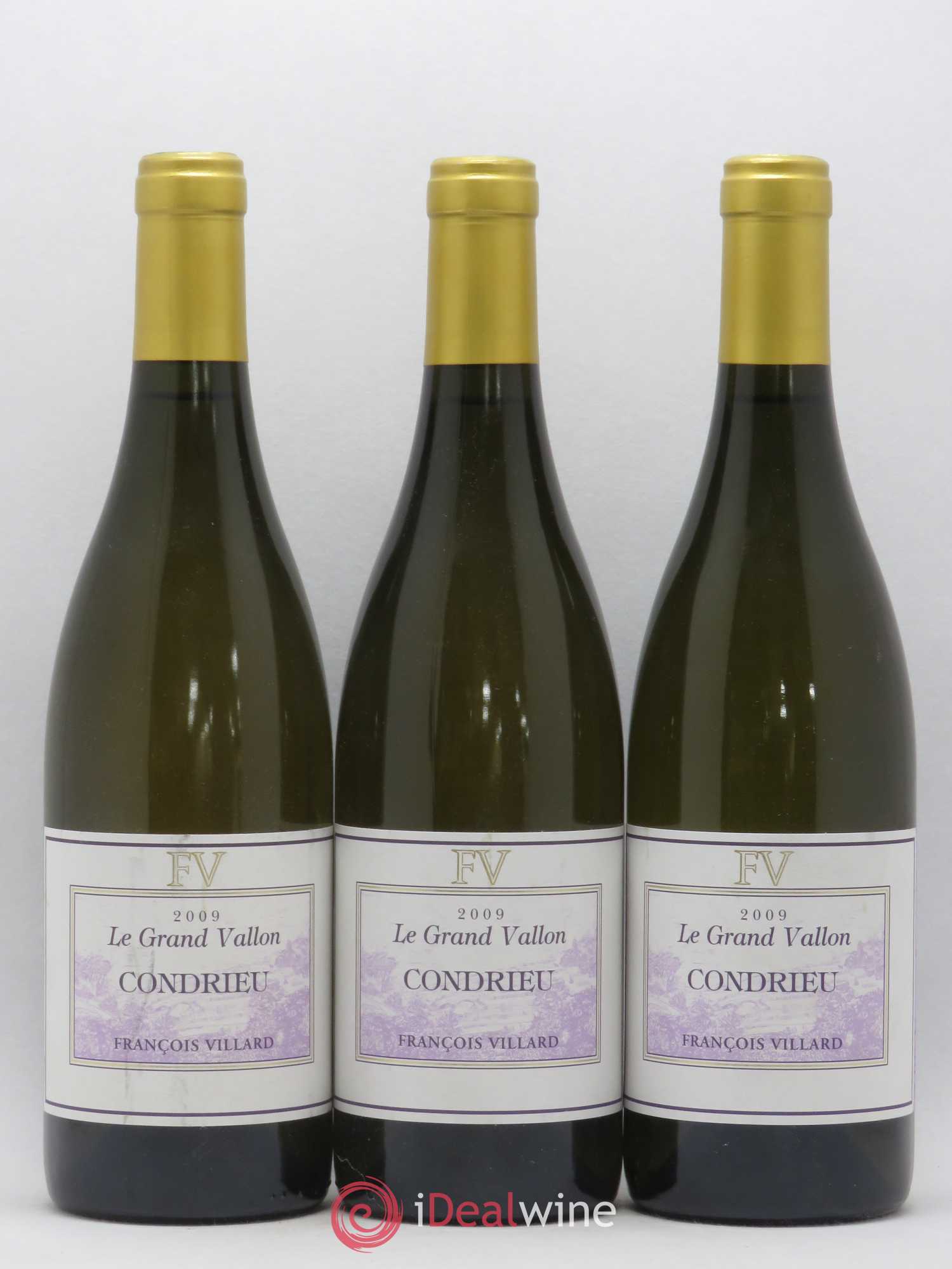 Condrieu Le Grand Vallon François Villard 2009 - Lot de 3 bouteilles - 0