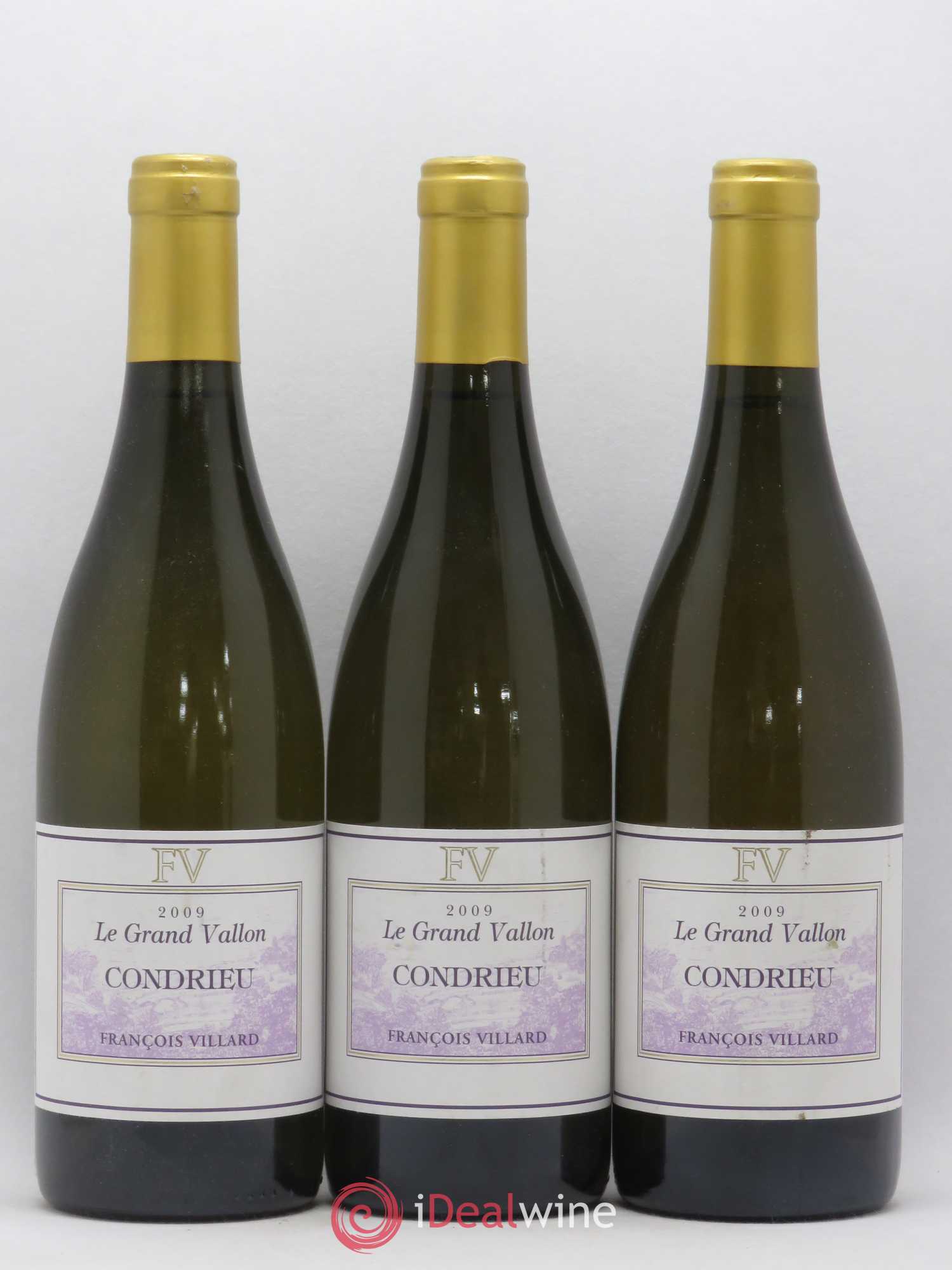 Condrieu Le Grand Vallon François Villard 2009 - Lot de 3 bouteilles - 0