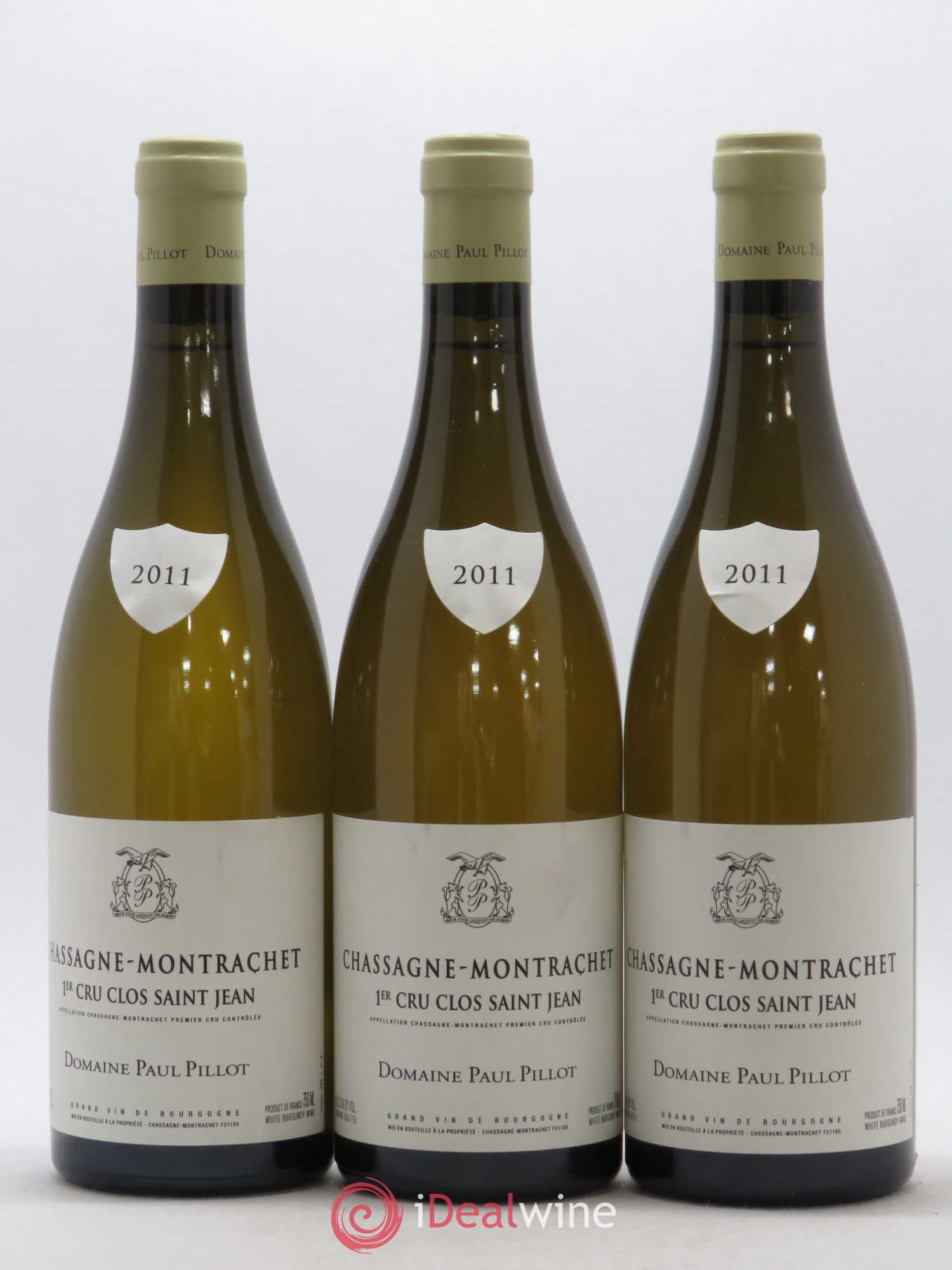 Chassagne-Montrachet 1er Cru Clos Saint-Jean Paul Pillot (Domaine) 2011 - Lot de 3 bouteilles - 0