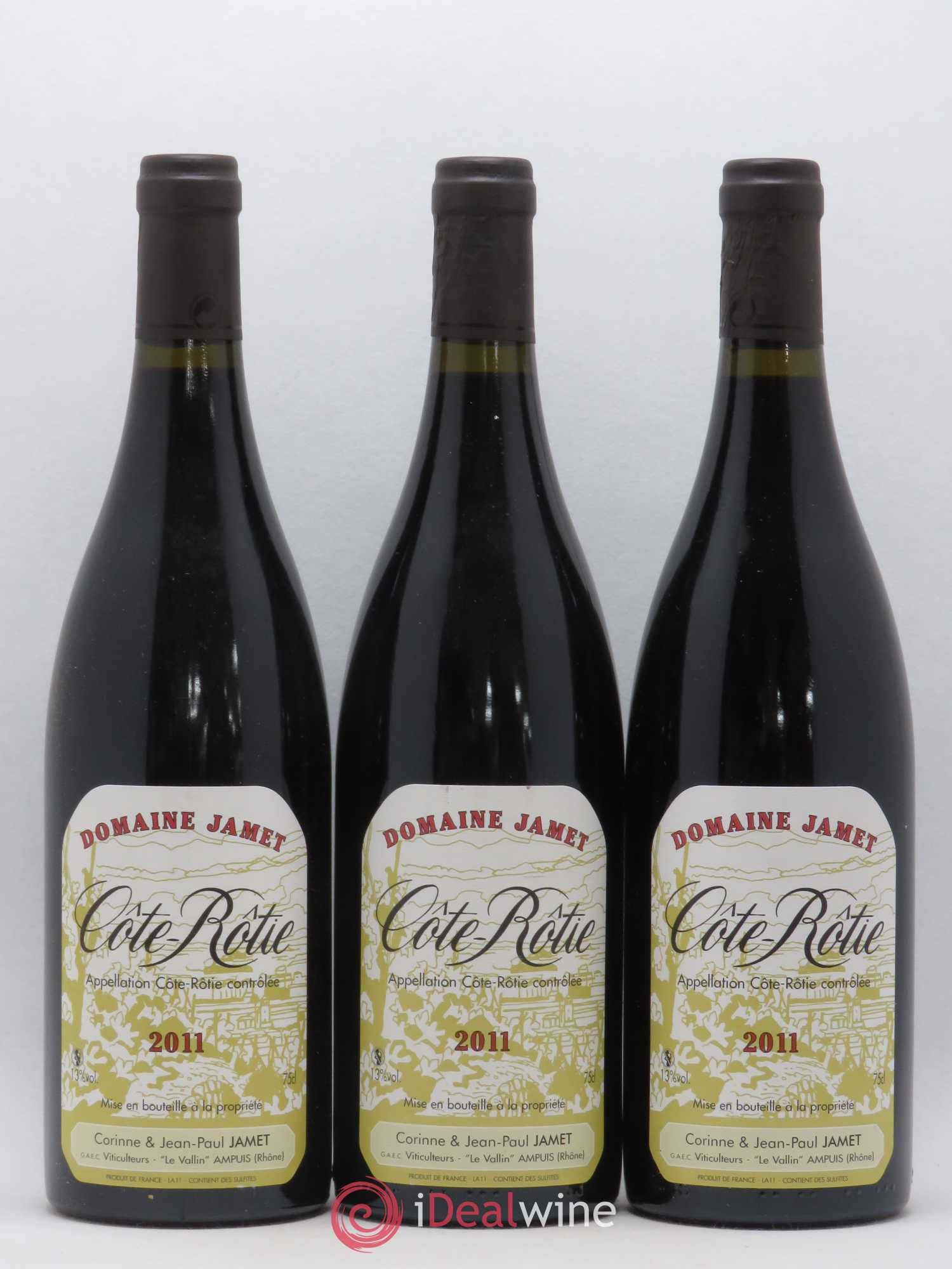 Côte-Rôtie Jamet (Domaine) 2011 - Lot de 3 bouteilles - 0