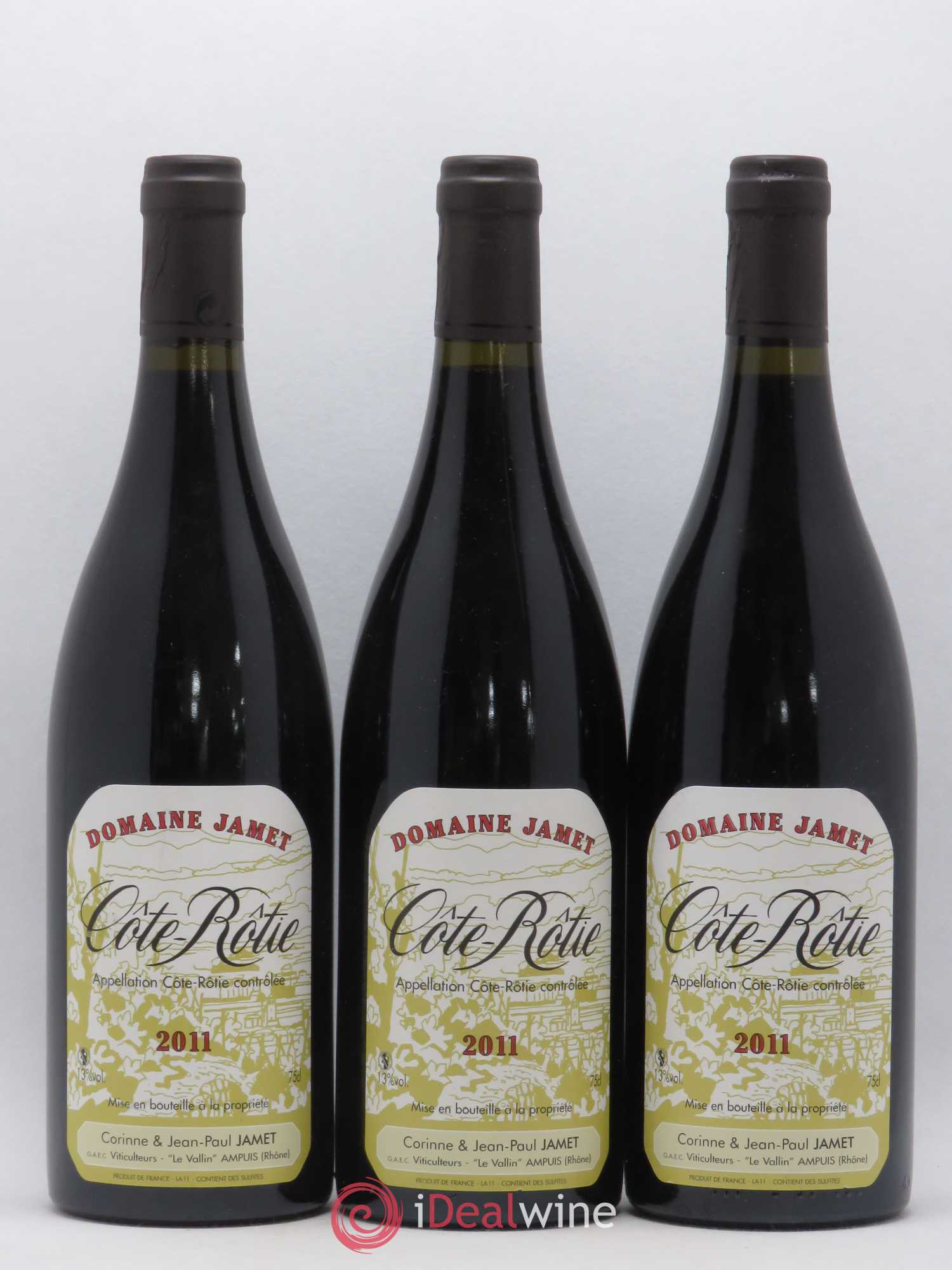 Côte-Rôtie Jamet (Domaine) 2011 - Lot de 3 bouteilles - 0