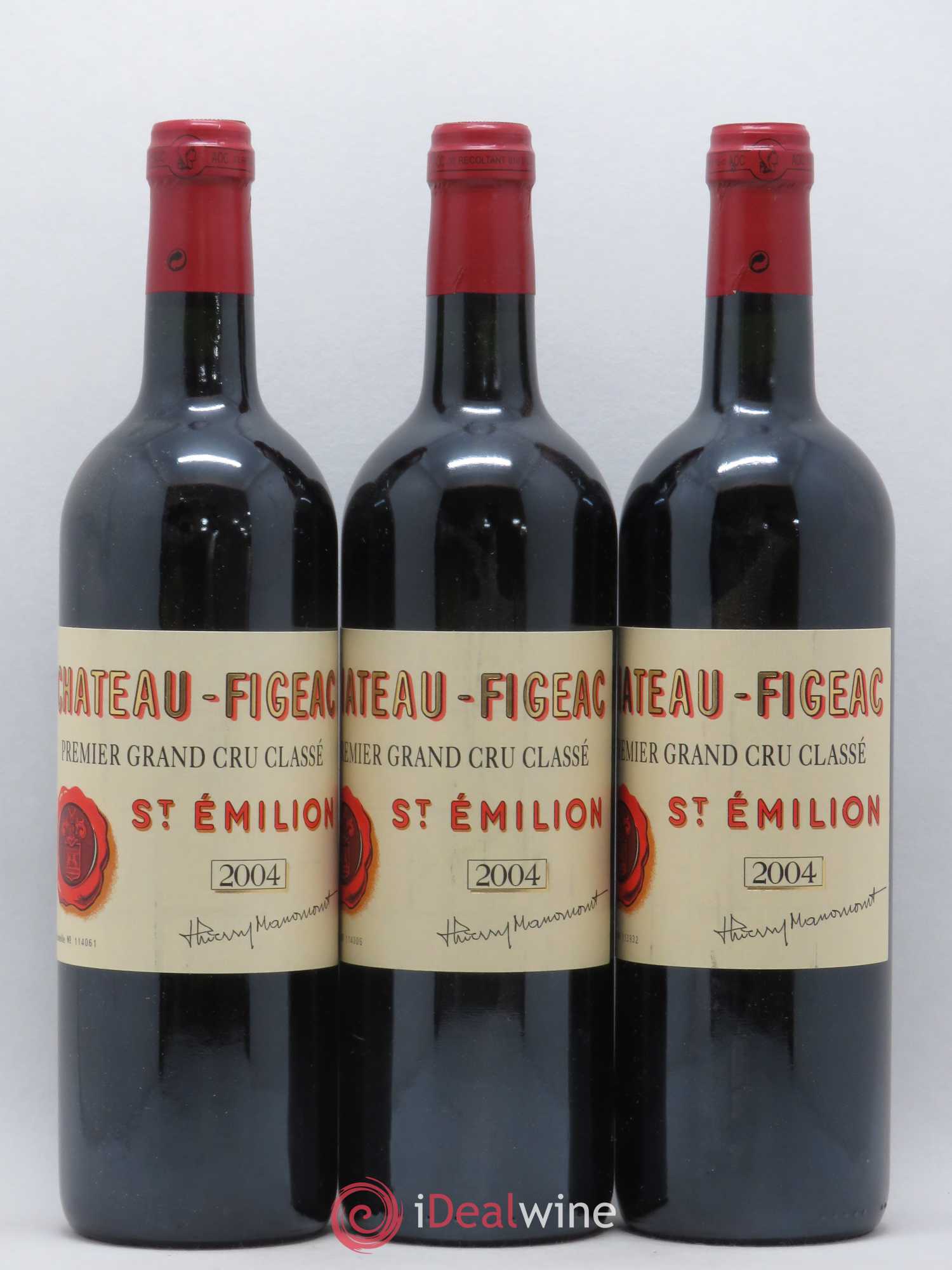 Château Figeac 1er Grand Cru Classé A 2004 - Lot de 6 bouteilles - 1