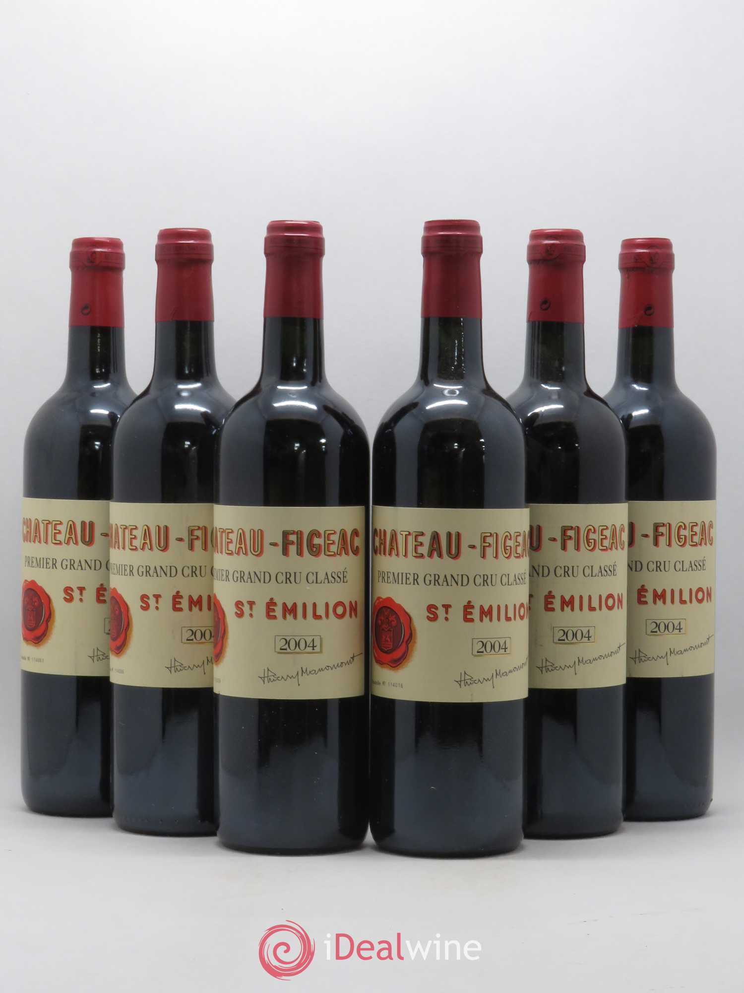 Château Figeac 1er Grand Cru Classé A 2004 - Lot de 6 bouteilles - 0