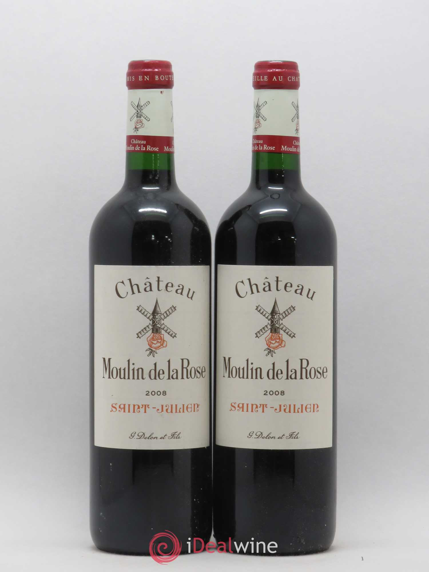 Saint-Julien Château Moulin de Larose 2008 - Posten von 2 Flaschen - 0