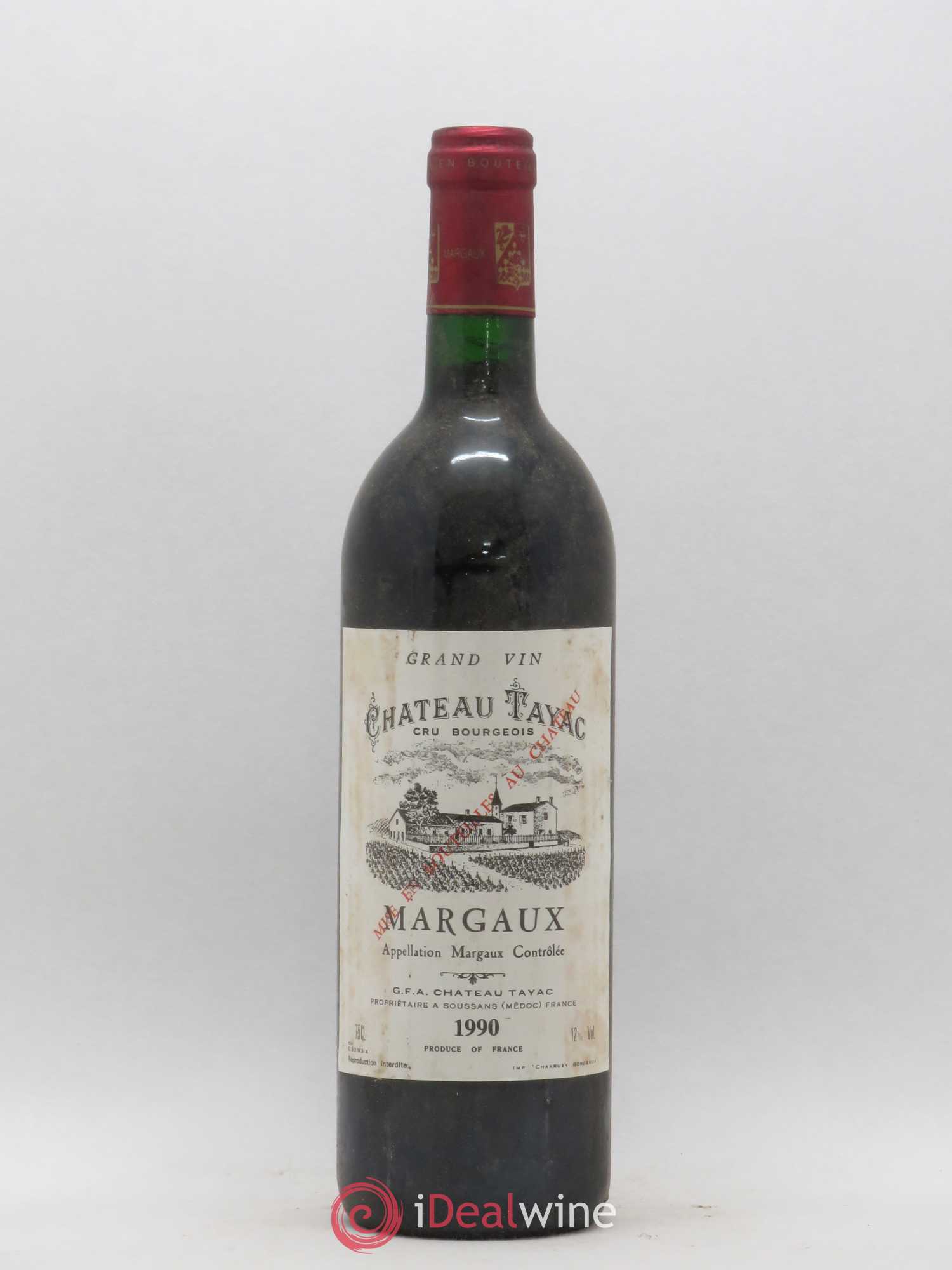 Château Tayac Cru Bourgeois 1990 - Lot de 1 bouteille - 0