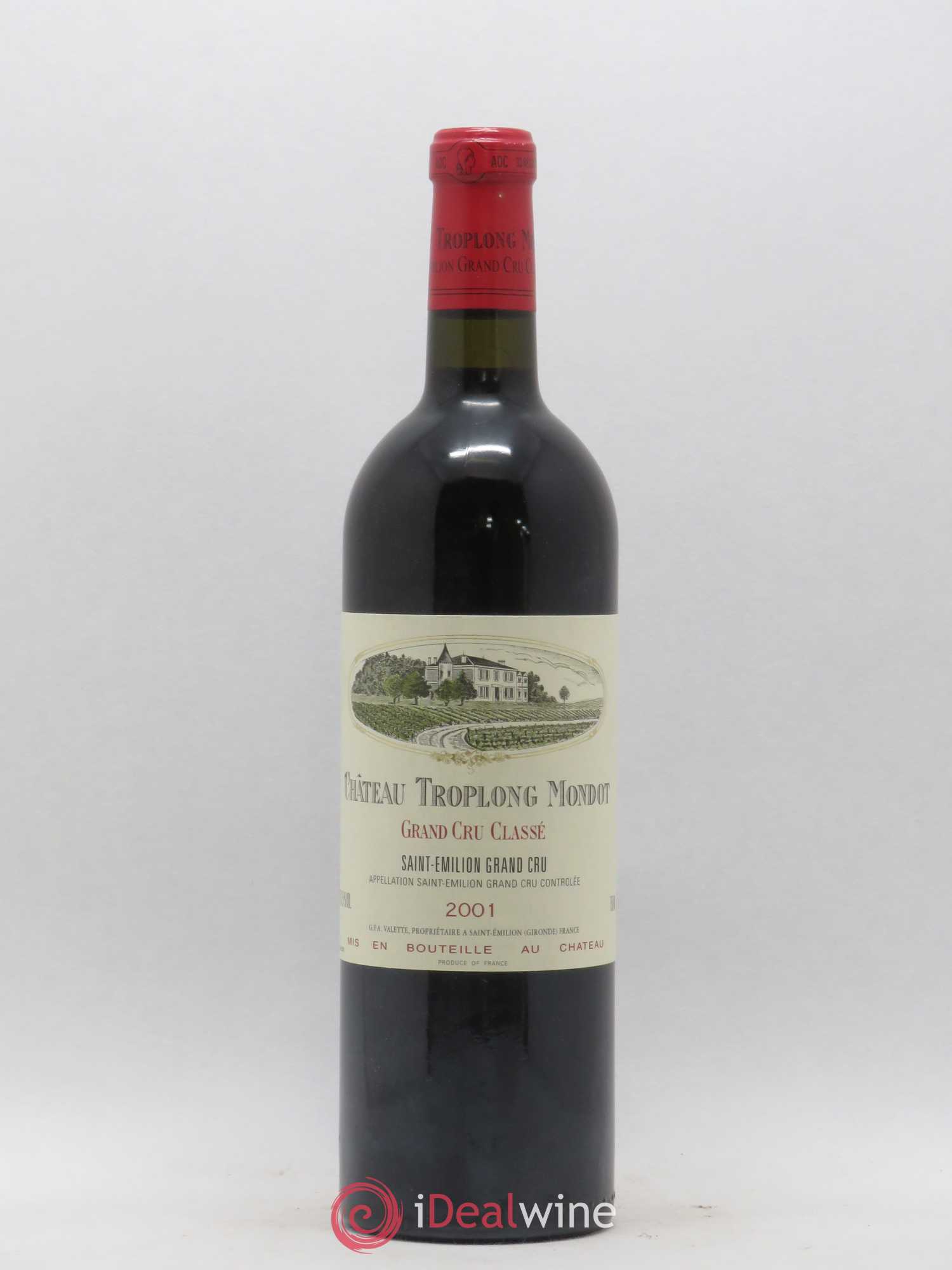 Château Troplong Mondot 1er Grand Cru Classé B 2001 - Lot de 1 bouteille - 0
