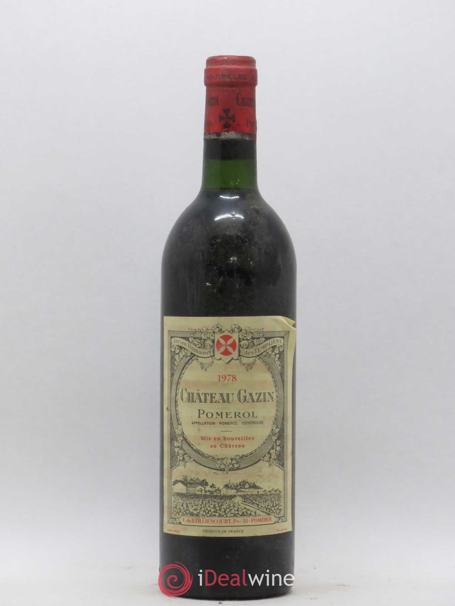 Château Gazin 1978 - Posten von 1 Flasche - 0
