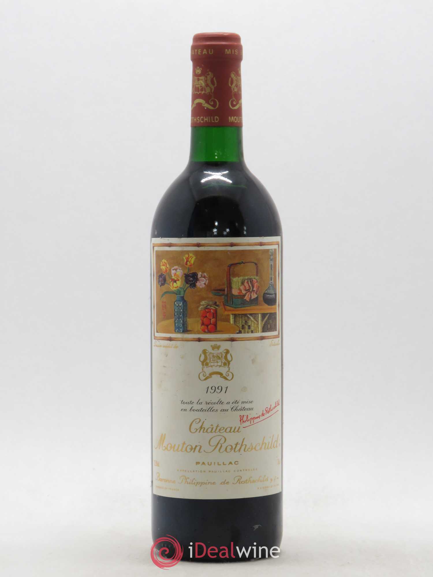 Château Mouton Rothschild 1er Grand Cru Classé 1991 - Lot de 1 bouteille - 0