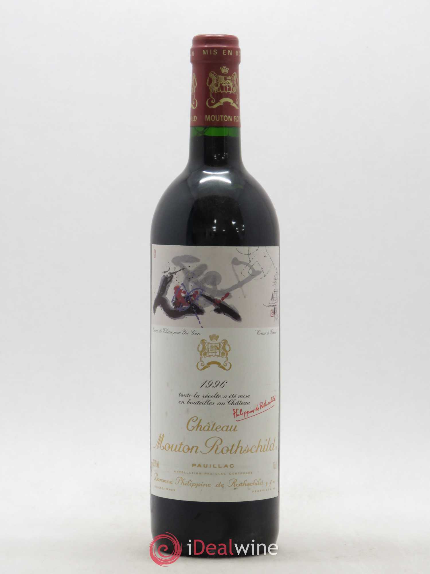 Château Mouton Rothschild 1er Grand Cru Classé 1996 - Lot de 1 bouteille - 0