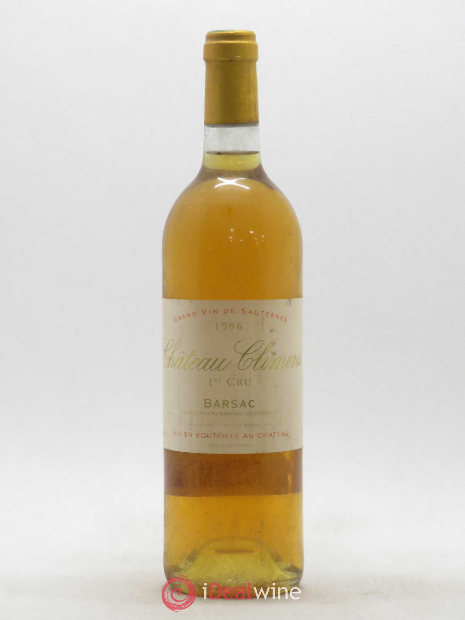 Château Climens 1er Grand Cru Classé 1996 - Lotto di 1 bottiglia - 0