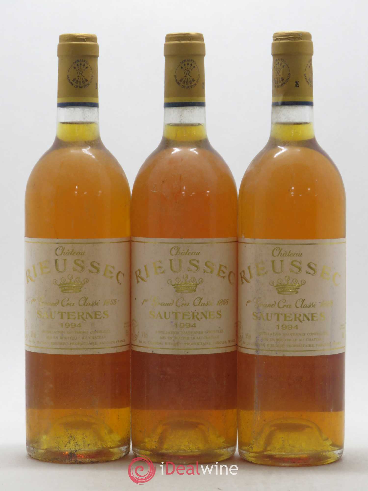 Château Rieussec 1er Grand Cru Classé 1994 - Lotto di 3 bottiglie - 0