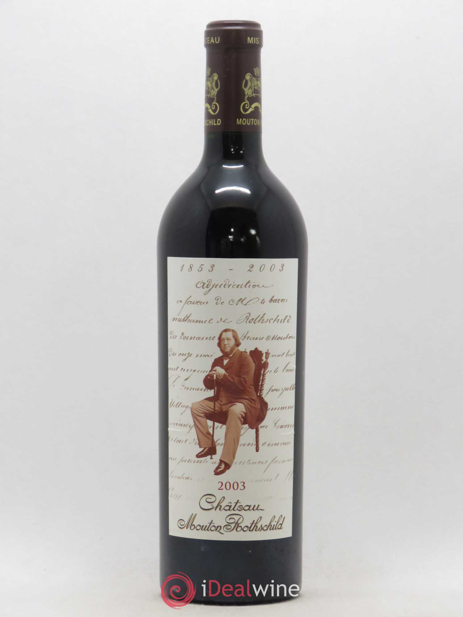 Château Mouton Rothschild 1er Grand Cru Classé 2003 - Lot de 1 bouteille - 0