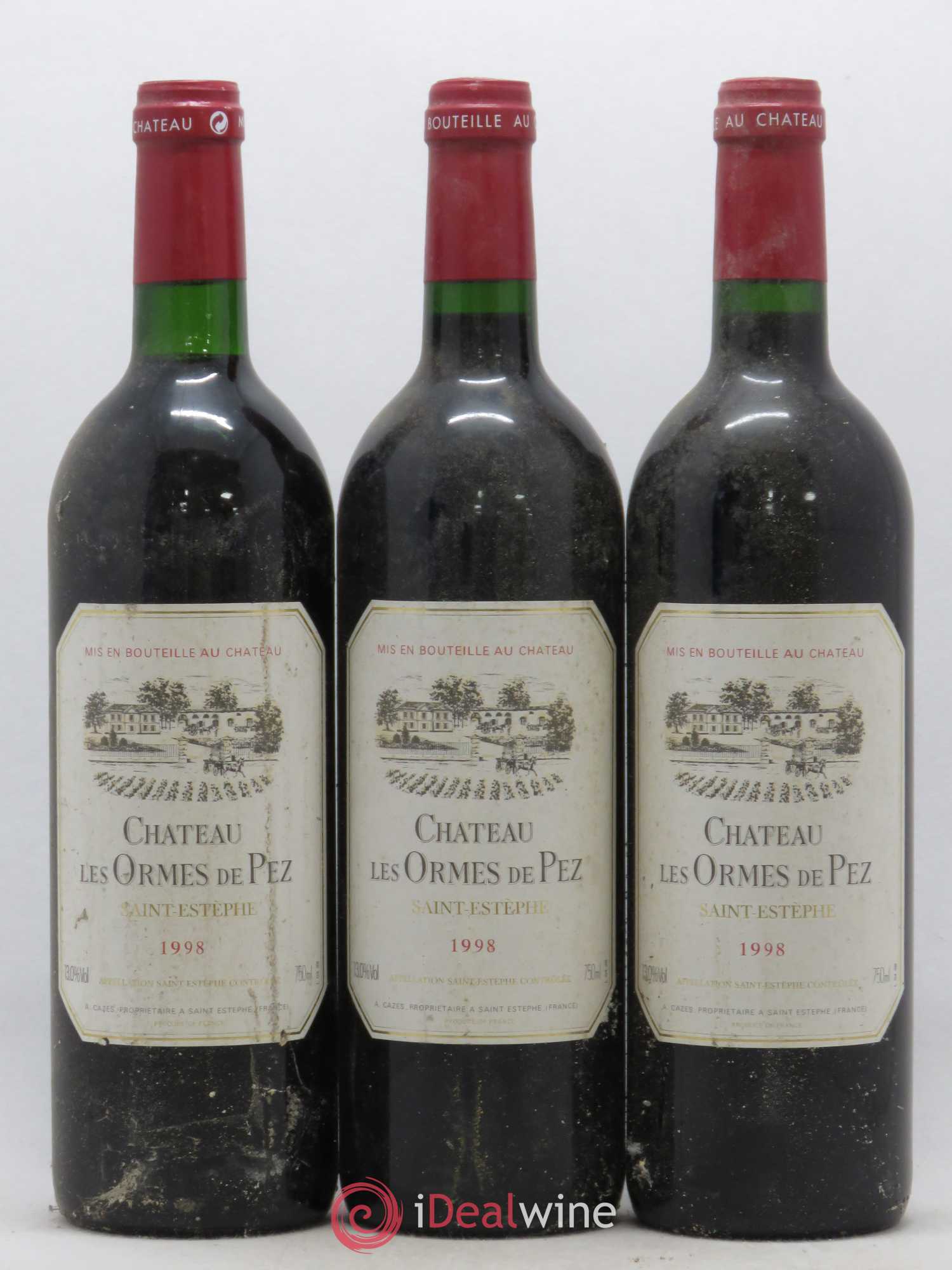 Château les Ormes de Pez 1998 - Lot de 3 bouteilles - 0