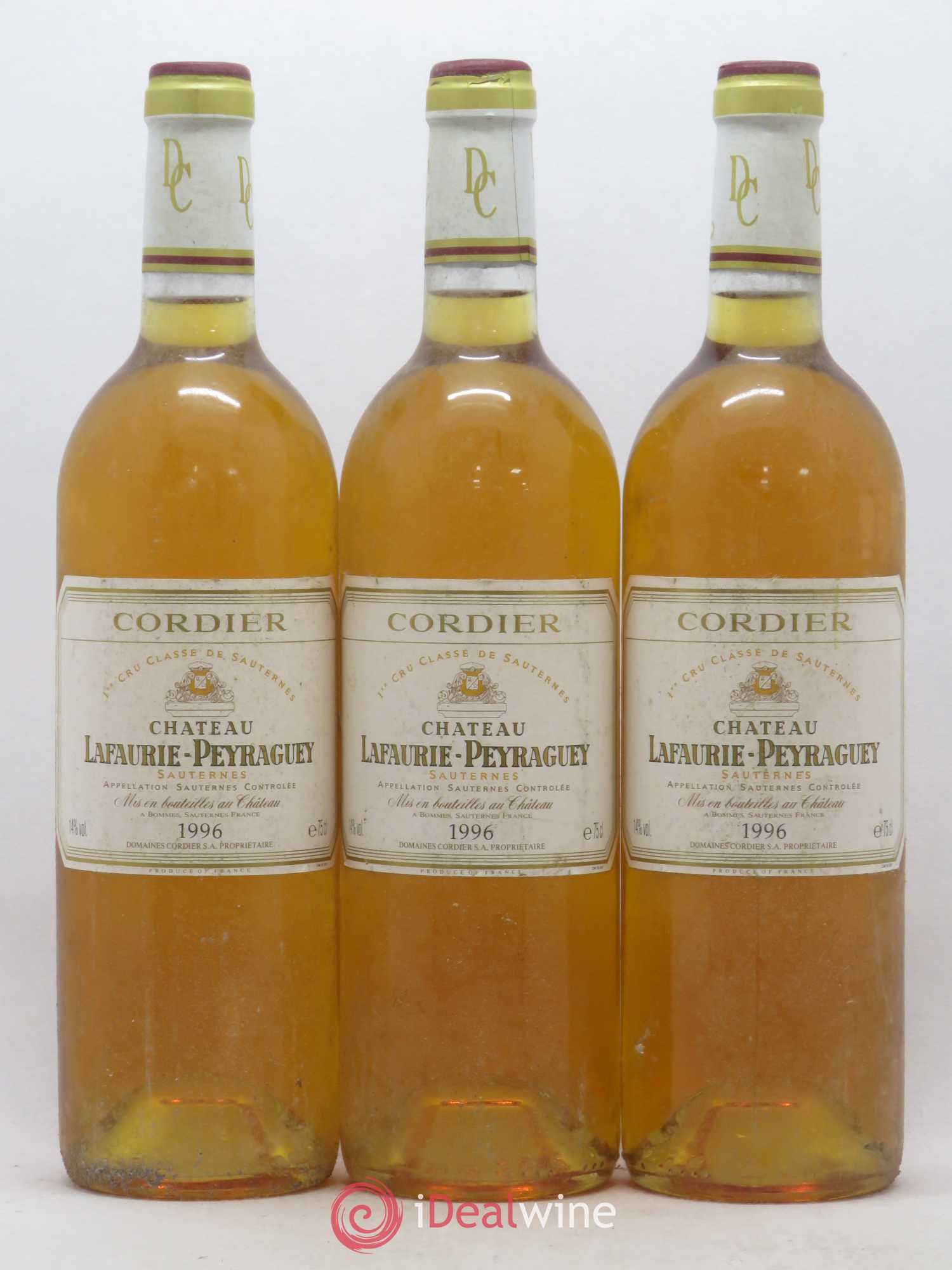 Château Lafaurie-Peyraguey 1er Grand Cru Classé 1996 - Lotto di 6 bottiglie - 1