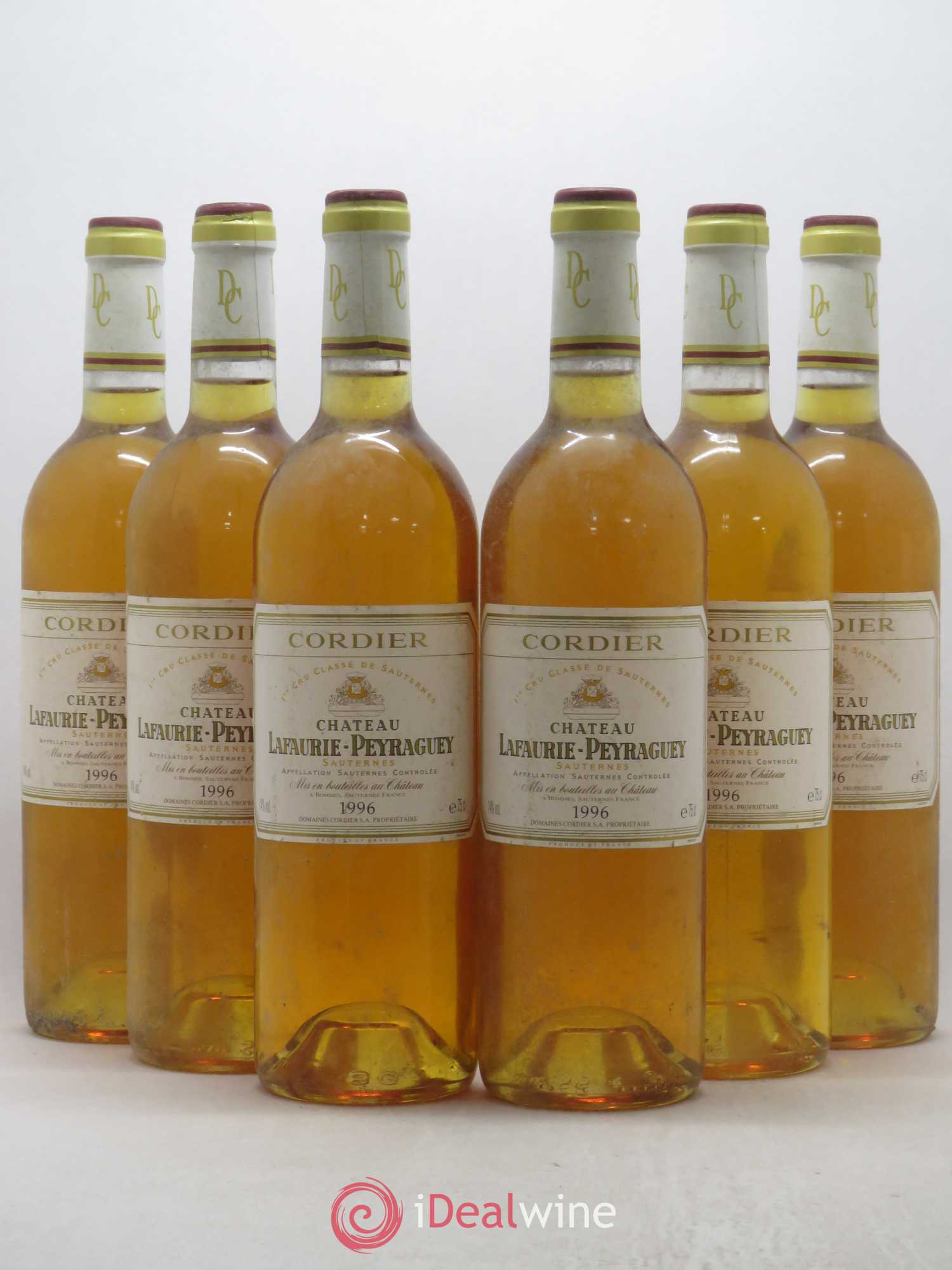 Château Lafaurie-Peyraguey 1er Grand Cru Classé 1996 - Lotto di 6 bottiglie - 0