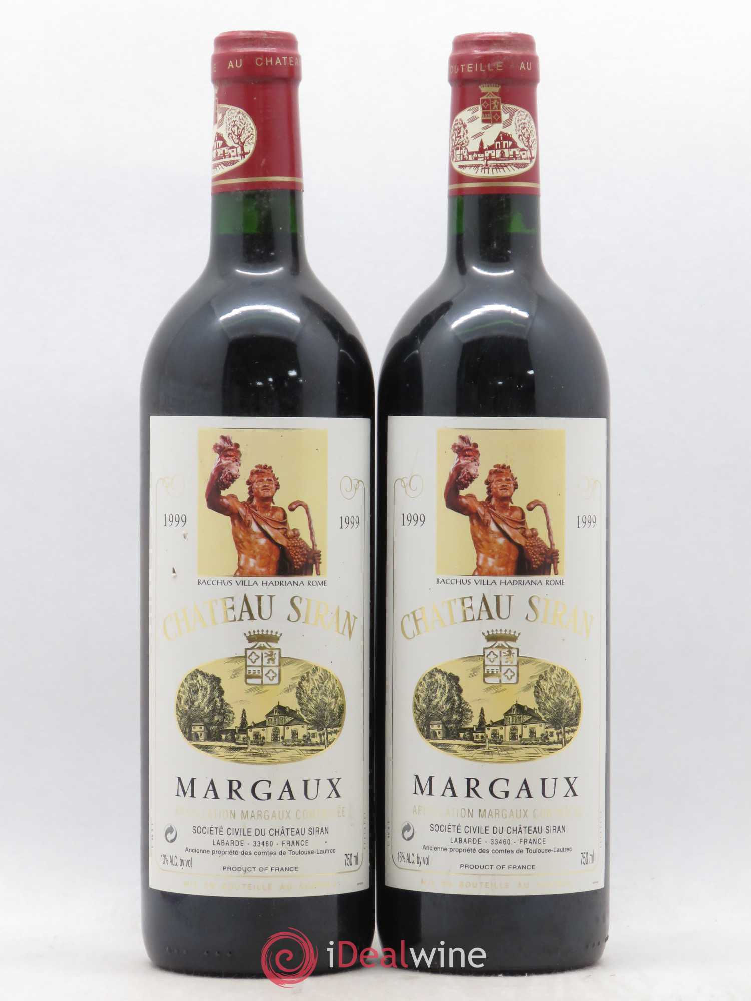 Château Siran 1999 - Lot de 2 bouteilles - 0