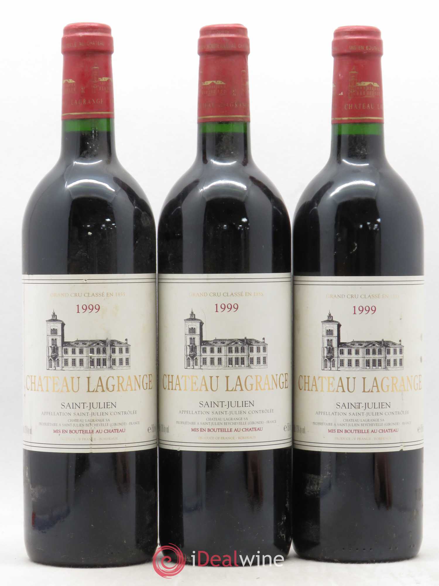 Château Lagrange 3ème Grand Cru Classé 1999 - Lot de 3 bouteilles - 0