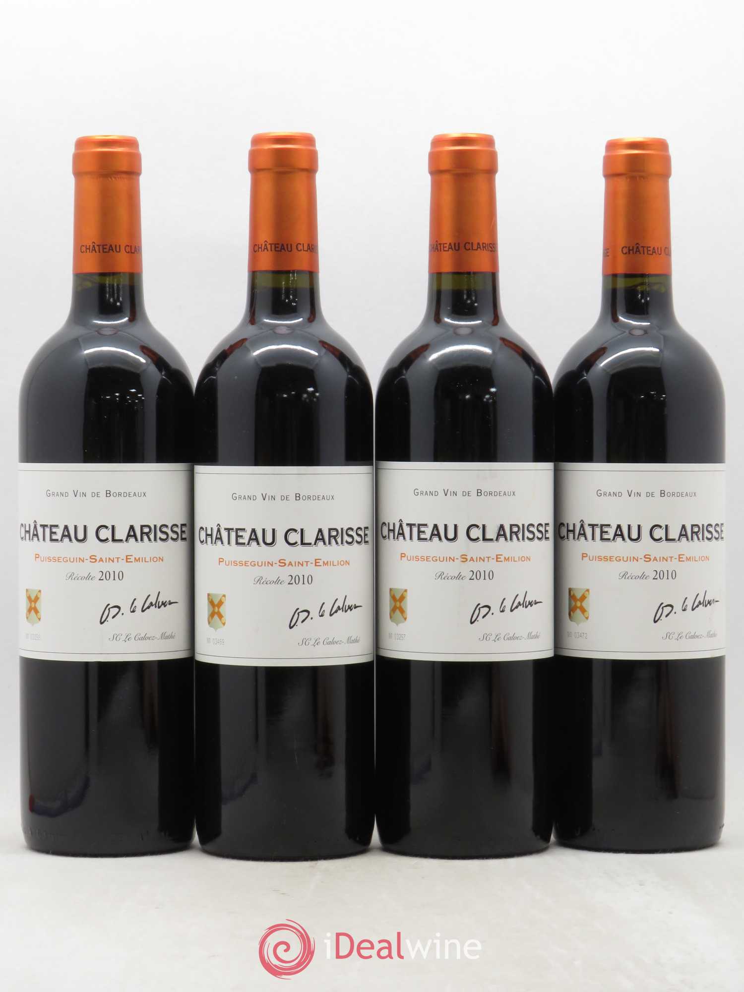 Château Clarisse 2010 - Lot de 4 bouteilles - 0