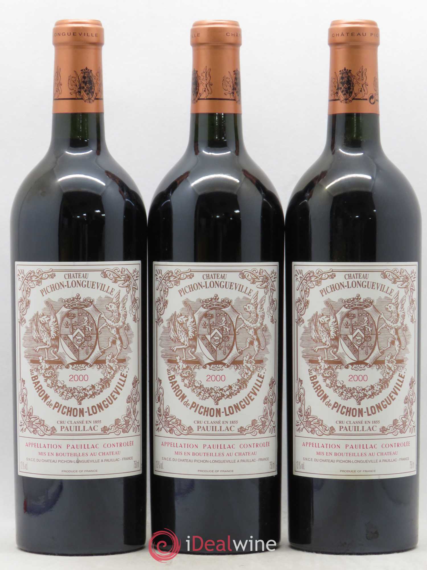 Pichon Longueville Baron 2ème Grand Cru Classé 2000 - Lot de 6 bouteilles - 1