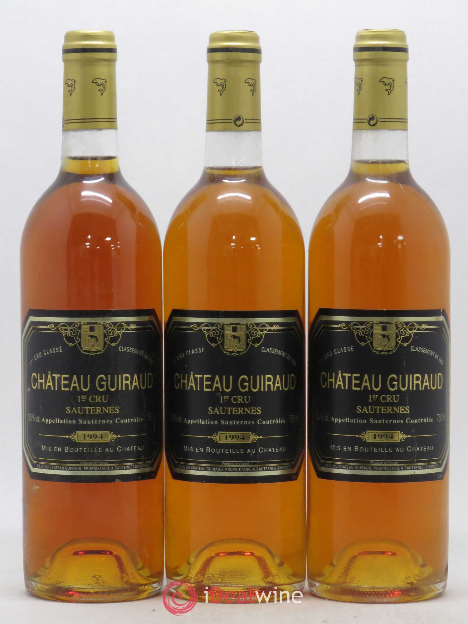 Château Guiraud 1er Grand Cru Classé 1994 - Lotto di 3 bottiglie - 0