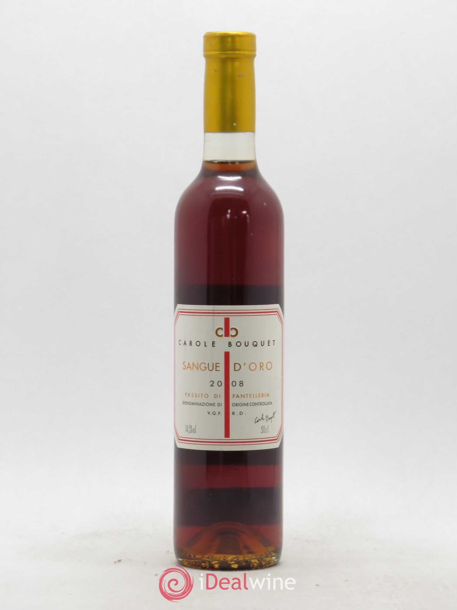 Passito di Pantelleria DOC Sangue d'Oro Carole Bouquet 2008 - Posten von 1 Demi-Flasche - 0