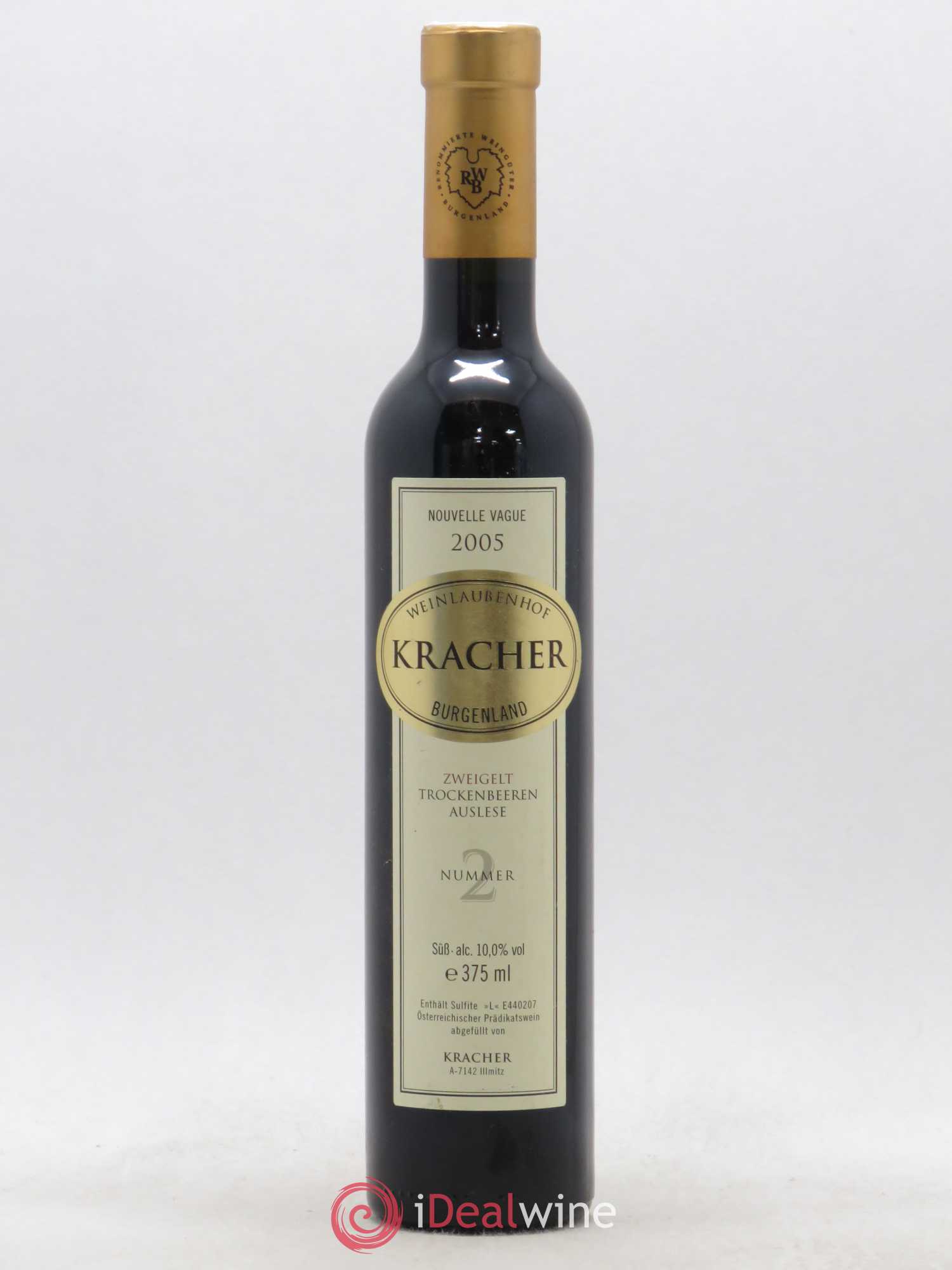 Autriche Zweigelt Trockenbeeren Auslese Nummer 2 Nouvelle Vague Kracher 2005 - Posten von 1 Demi-Flasche - 0