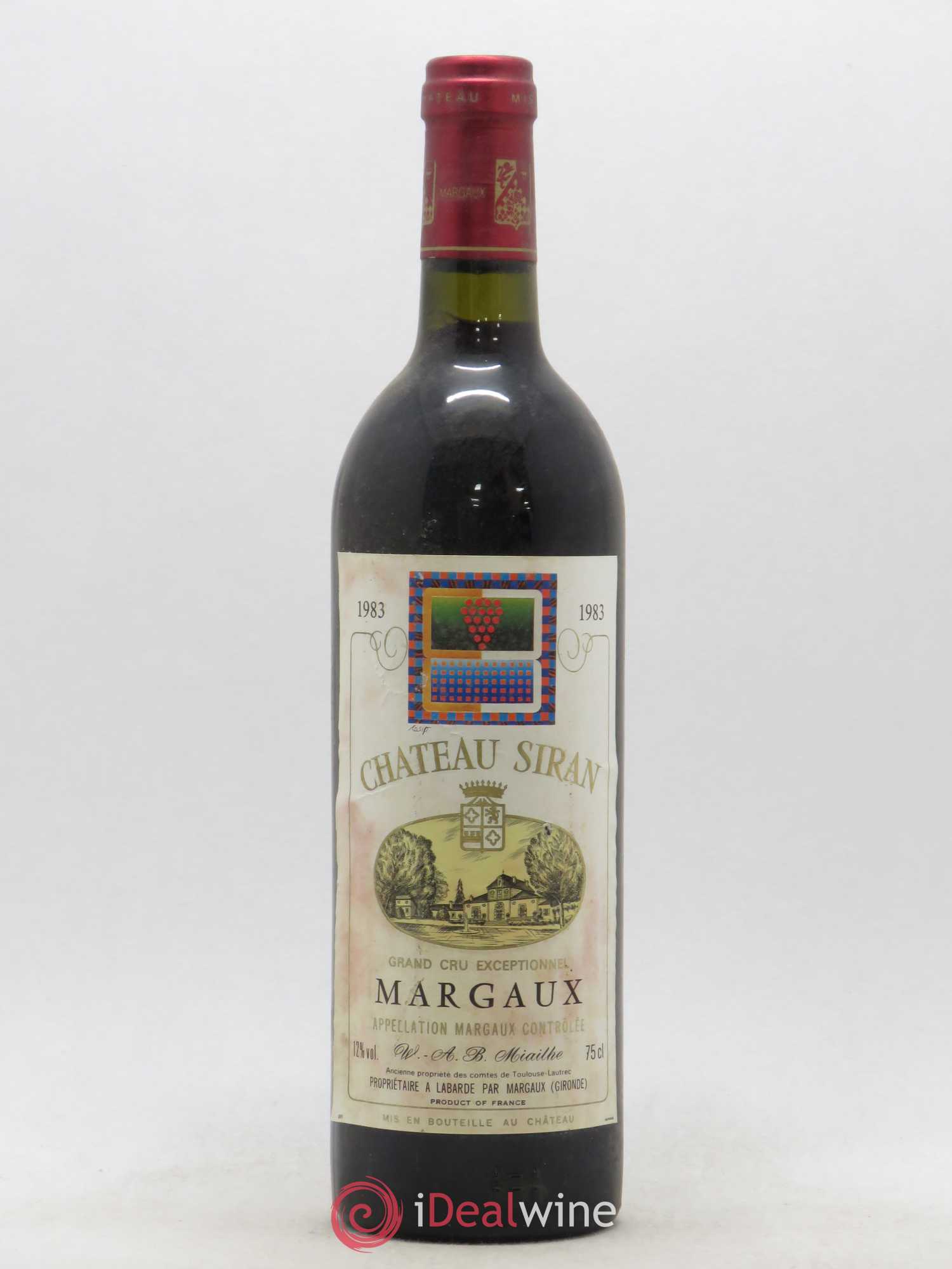 Château Siran 1983 - Lot de 1 bouteille - 0