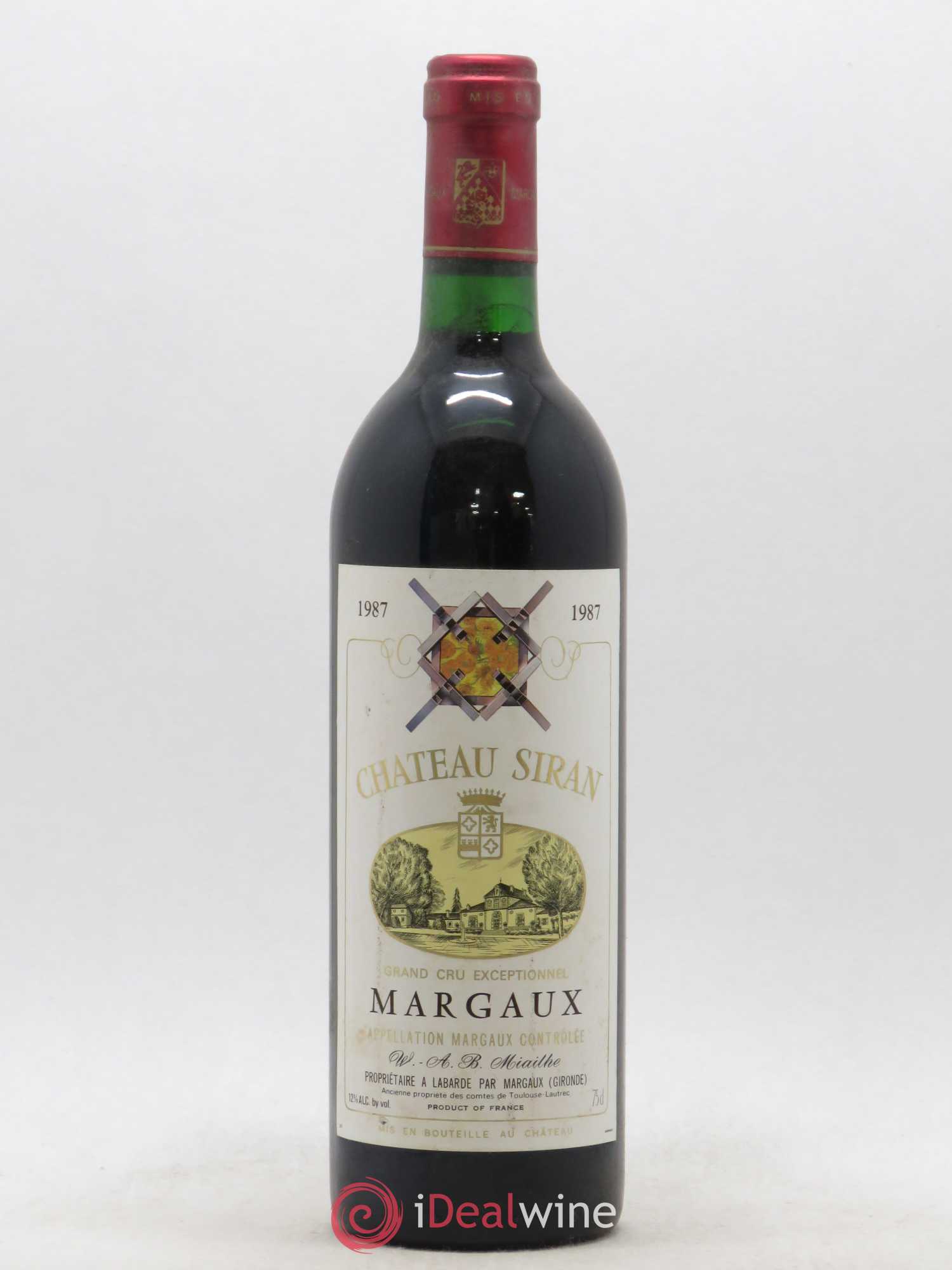 Château Siran (sans prix de réserve) 1987 - Lot de 1 bouteille - 0