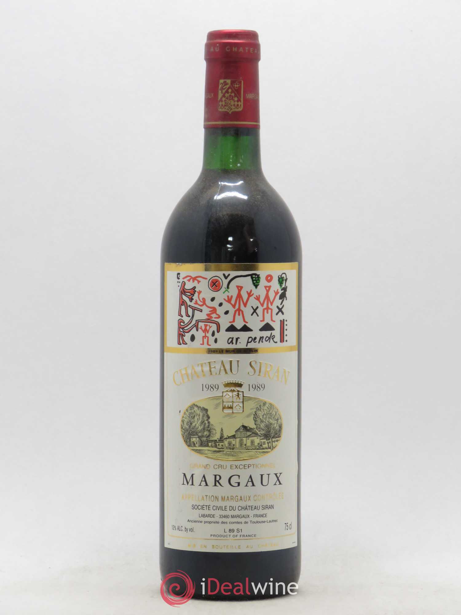Château Siran 1989 - Lot de 1 bouteille - 0