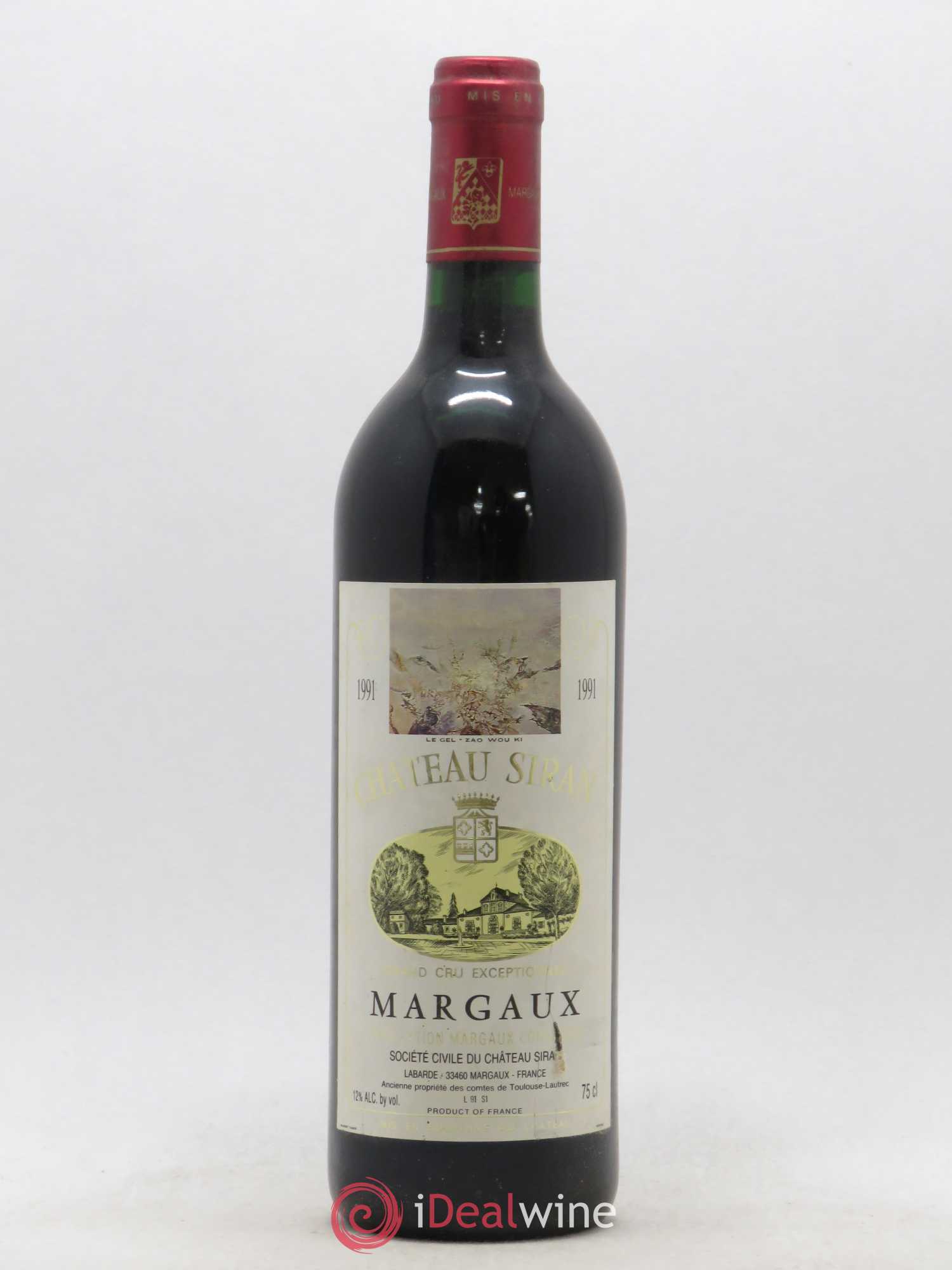 Château Siran (sans prix de réserve) 1991 - Lot de 1 bouteille - 0