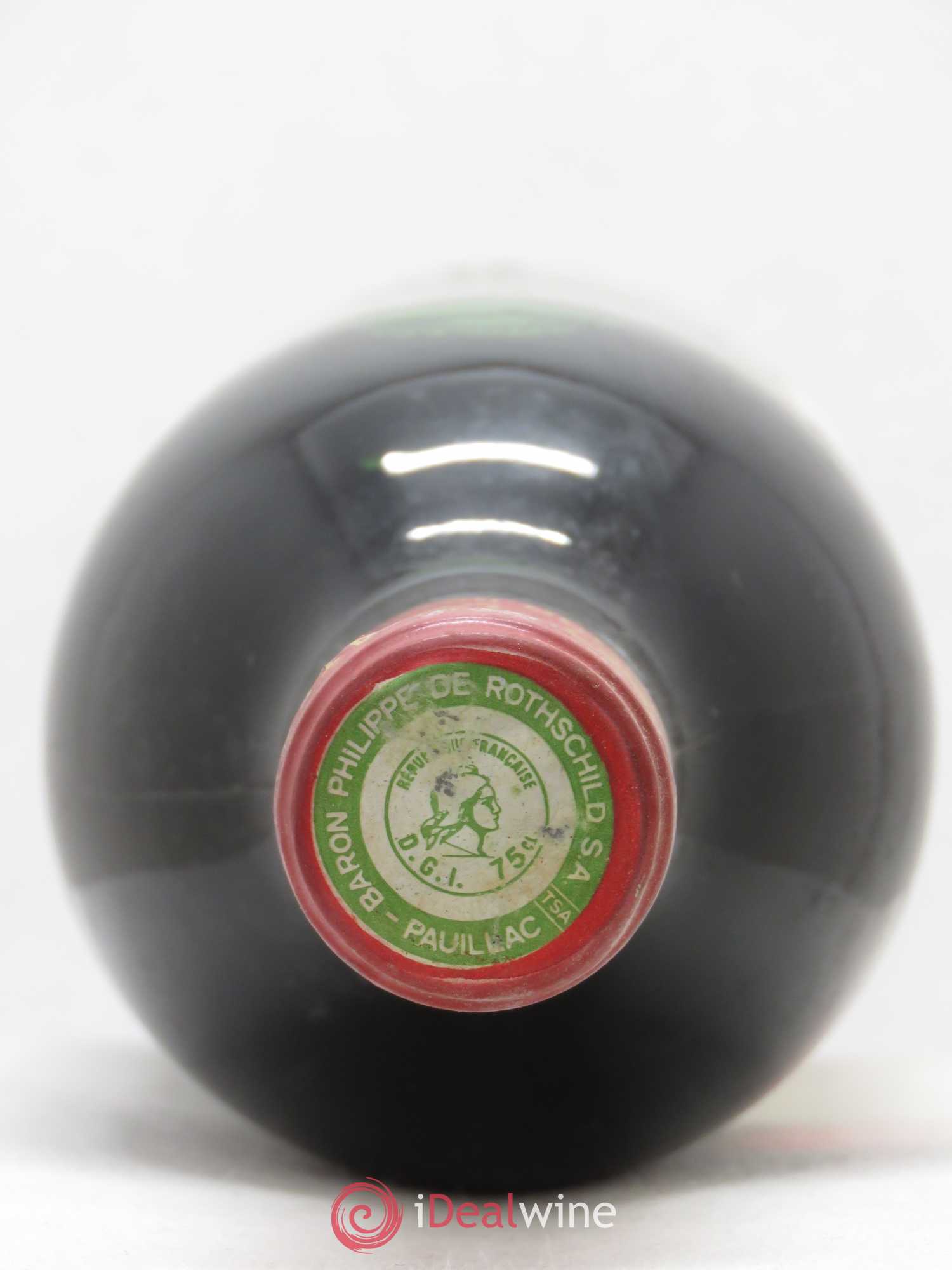 Château Mouton Rothschild 1er Grand Cru Classé 1972 - Lot de 1 bouteille - 1