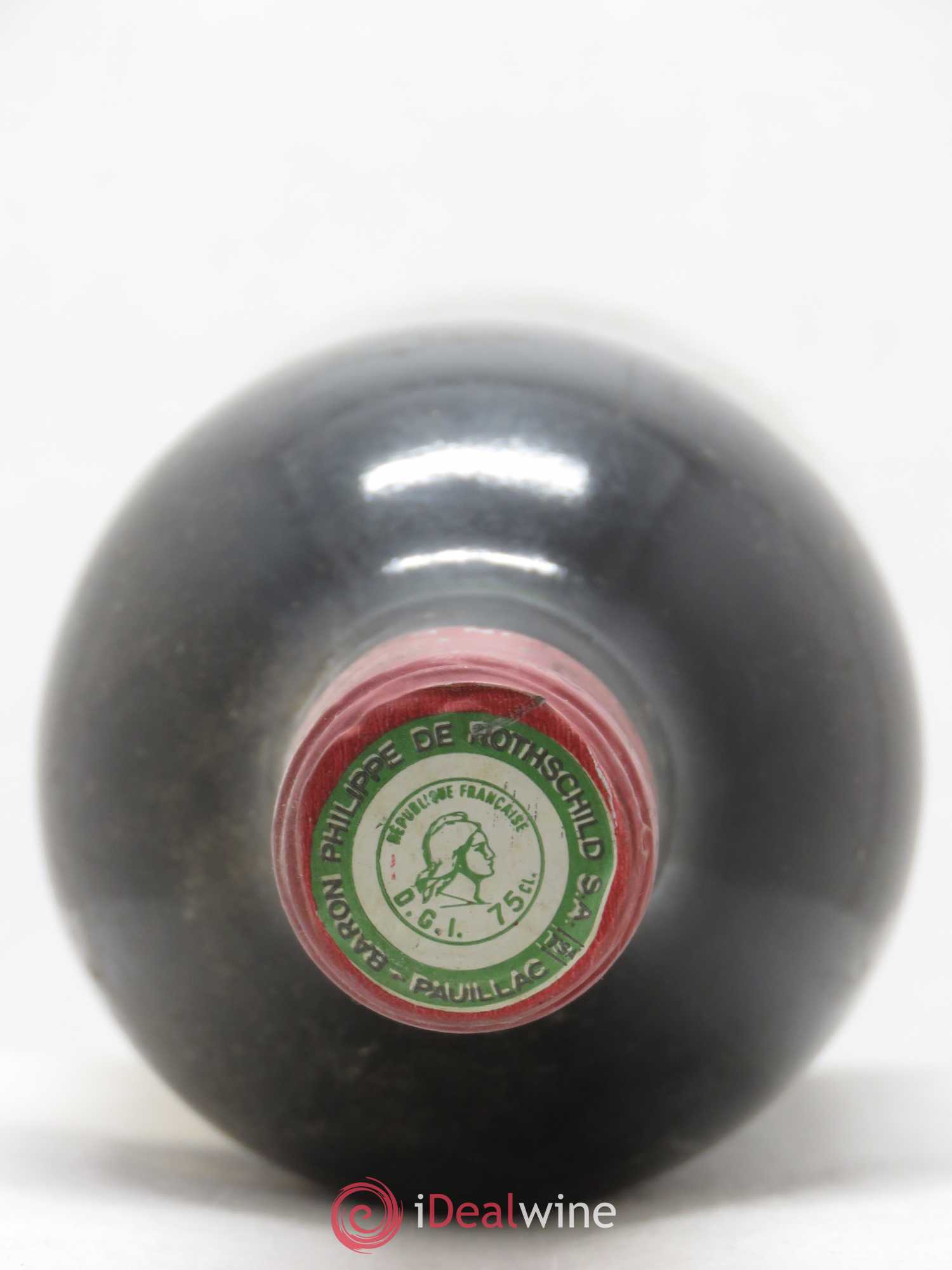 Château Mouton Rothschild 1er Grand Cru Classé 1974 - Lot de 1 bouteille - 1