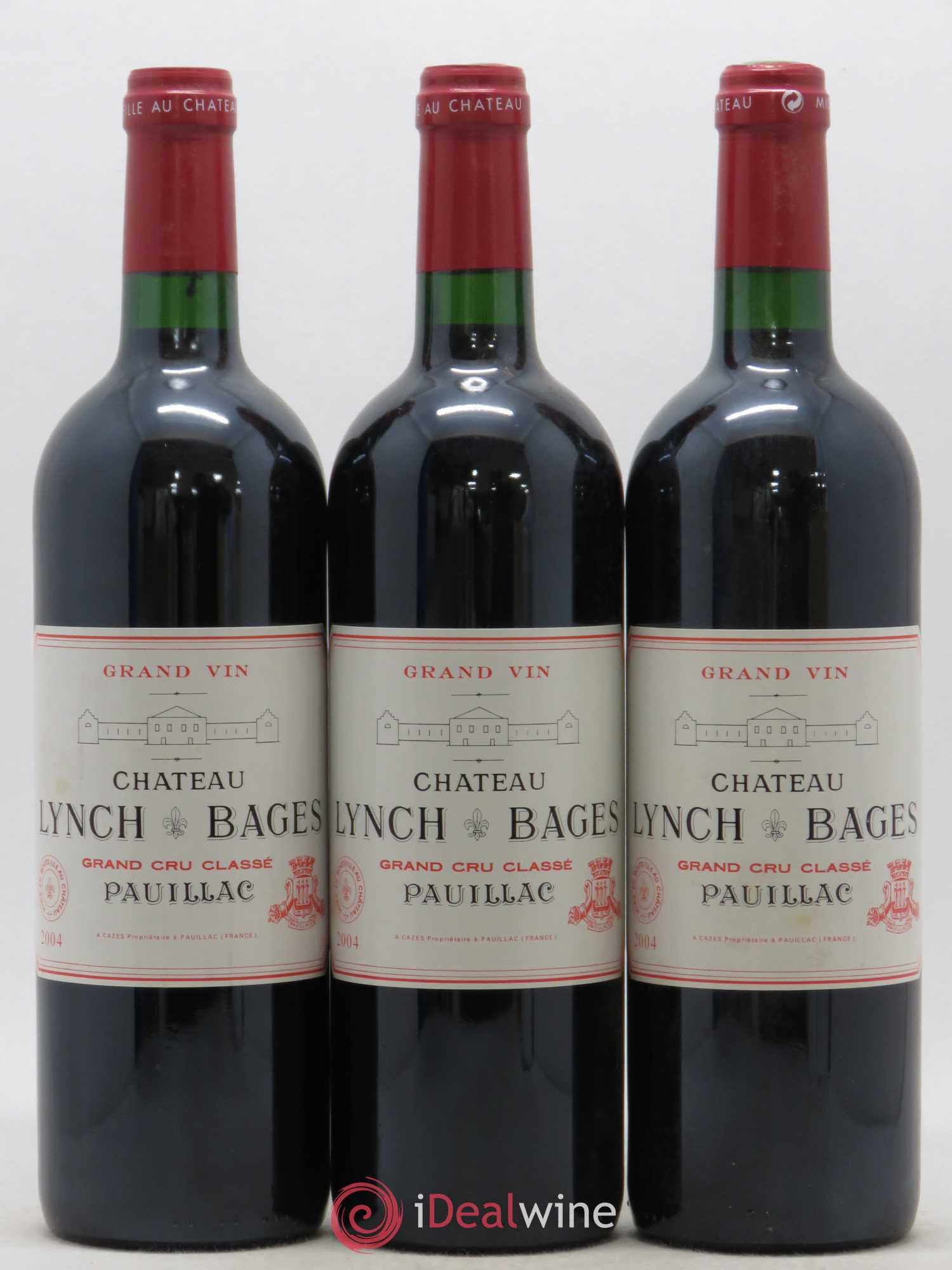 Château Lynch Bages 5ème Grand Cru Classé 2004 - Lot de 3 bouteilles - 0