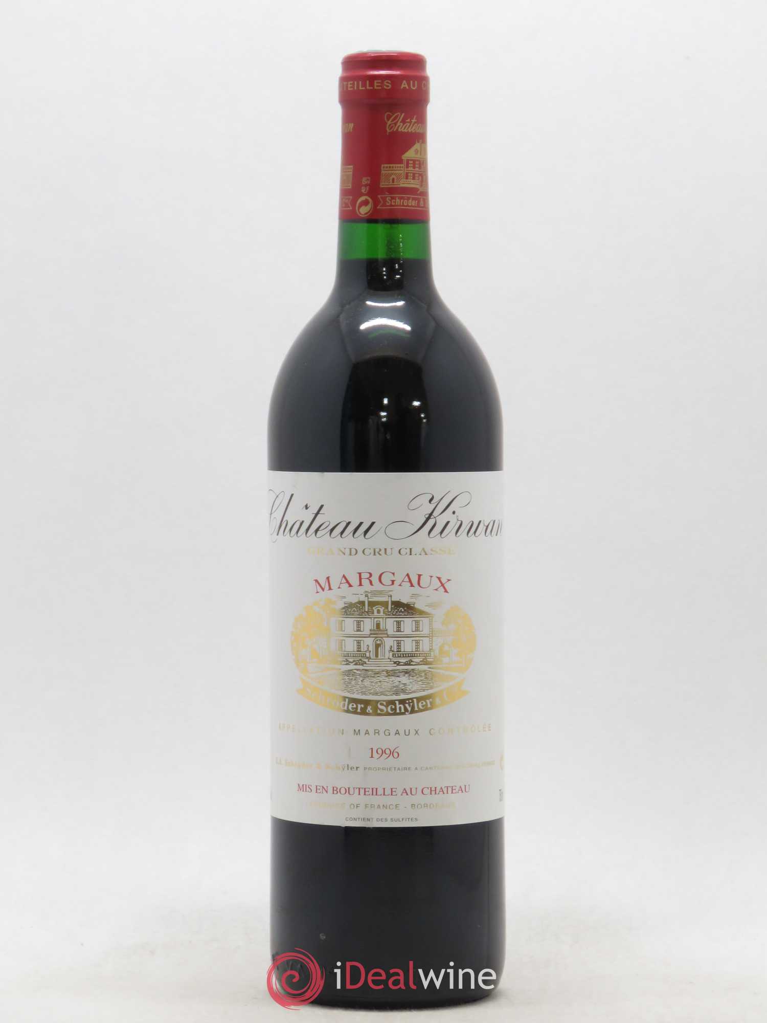 Château Kirwan 3ème Grand Cru Classé 1996 - Lot de 1 bouteille - 0