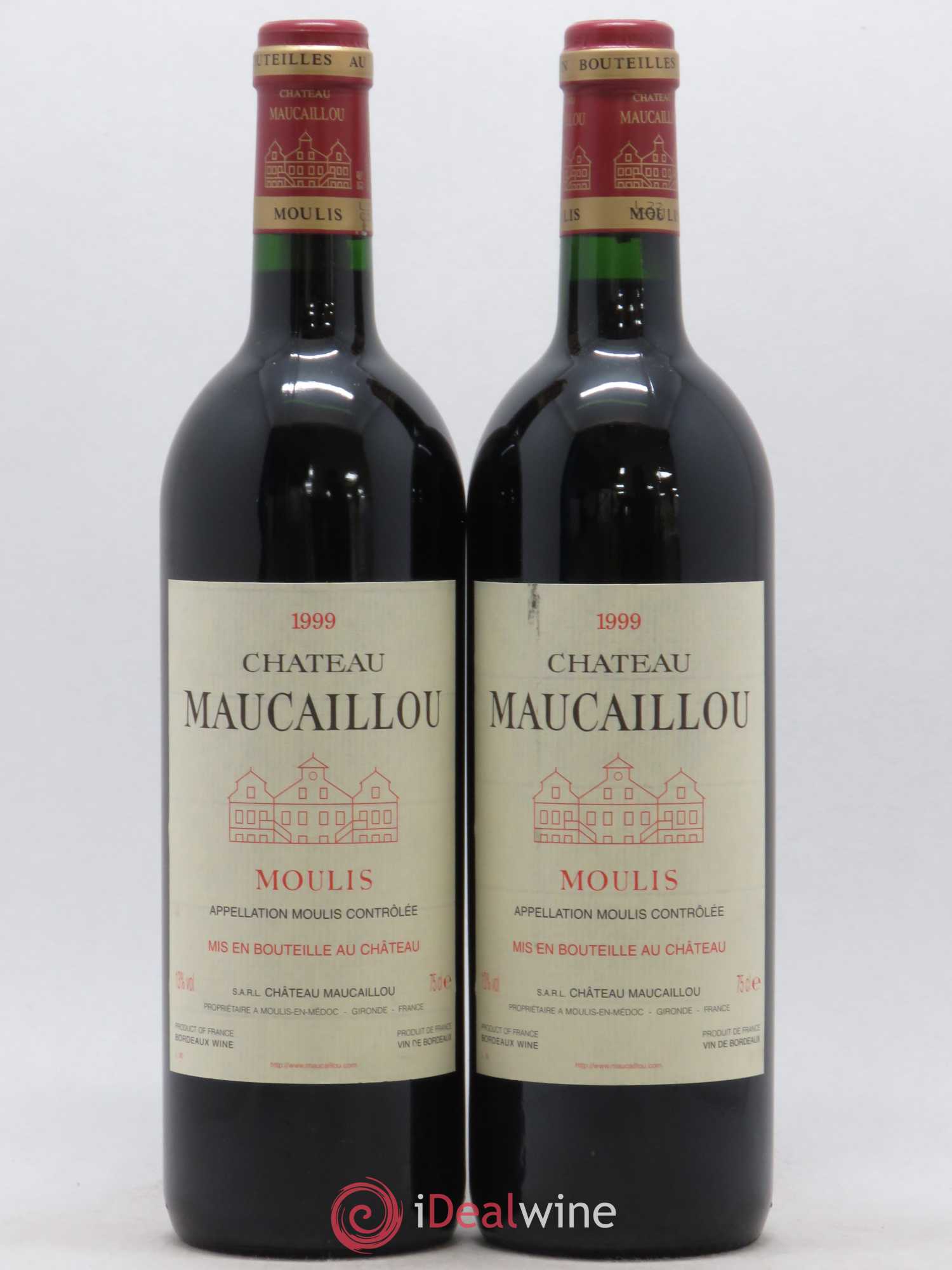 Château Maucaillou 1999 - Lot de 2 bouteilles - 0