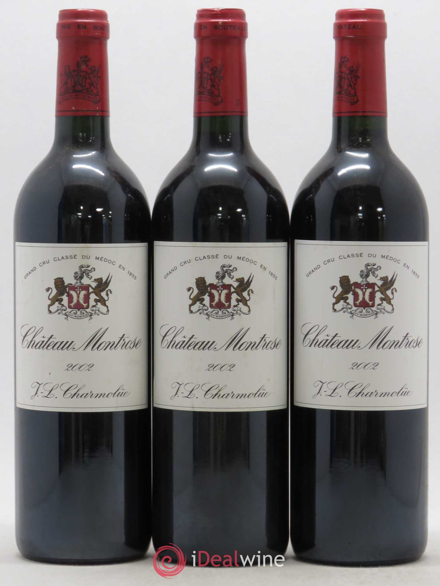 Château Montrose 2ème Grand Cru Classé 2002 - Lot de 3 bouteilles - 0