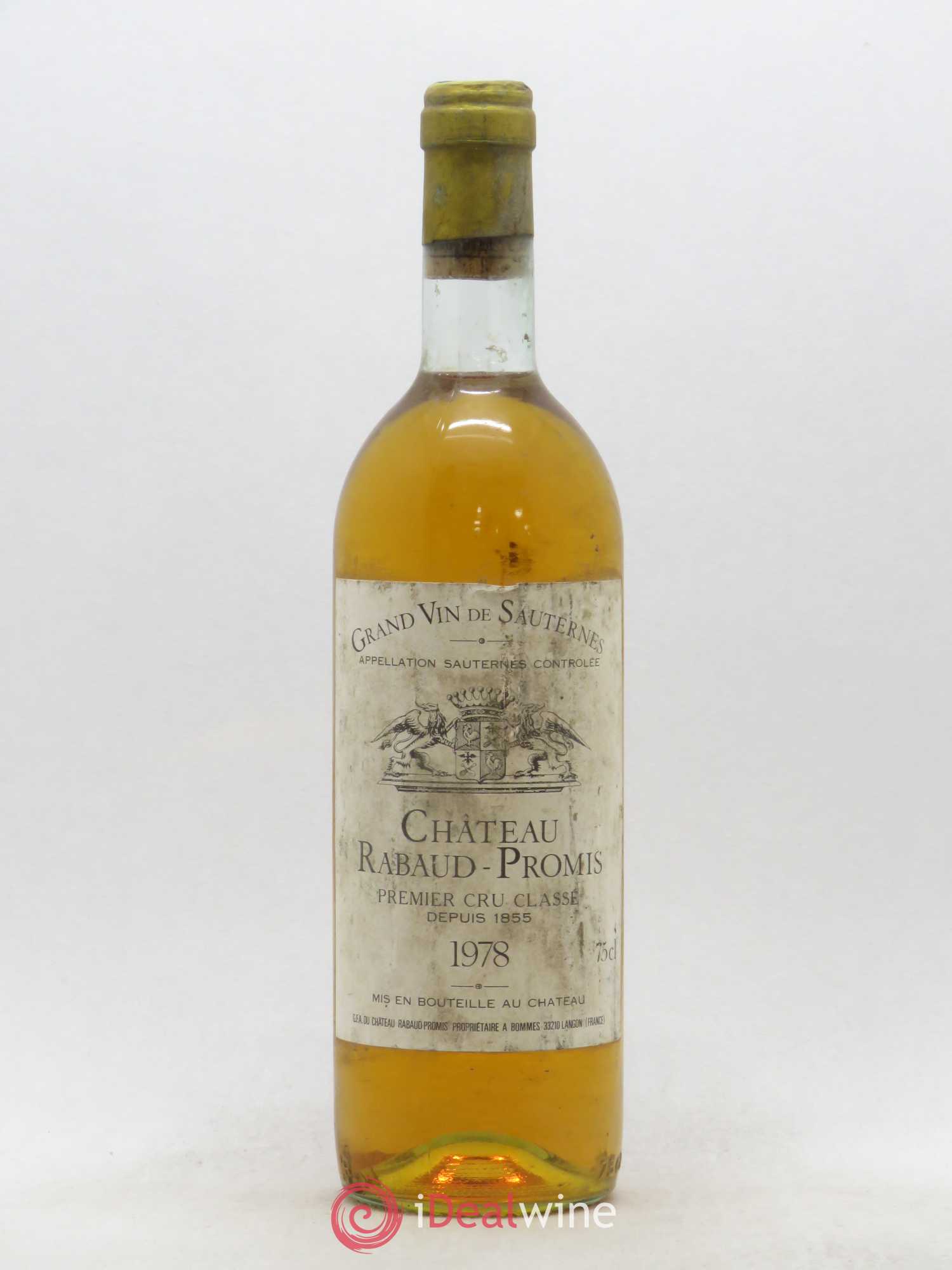 Château Rabaud Promis 1er Grand Cru Classé 1978 - Posten von 1 Flasche - 0
