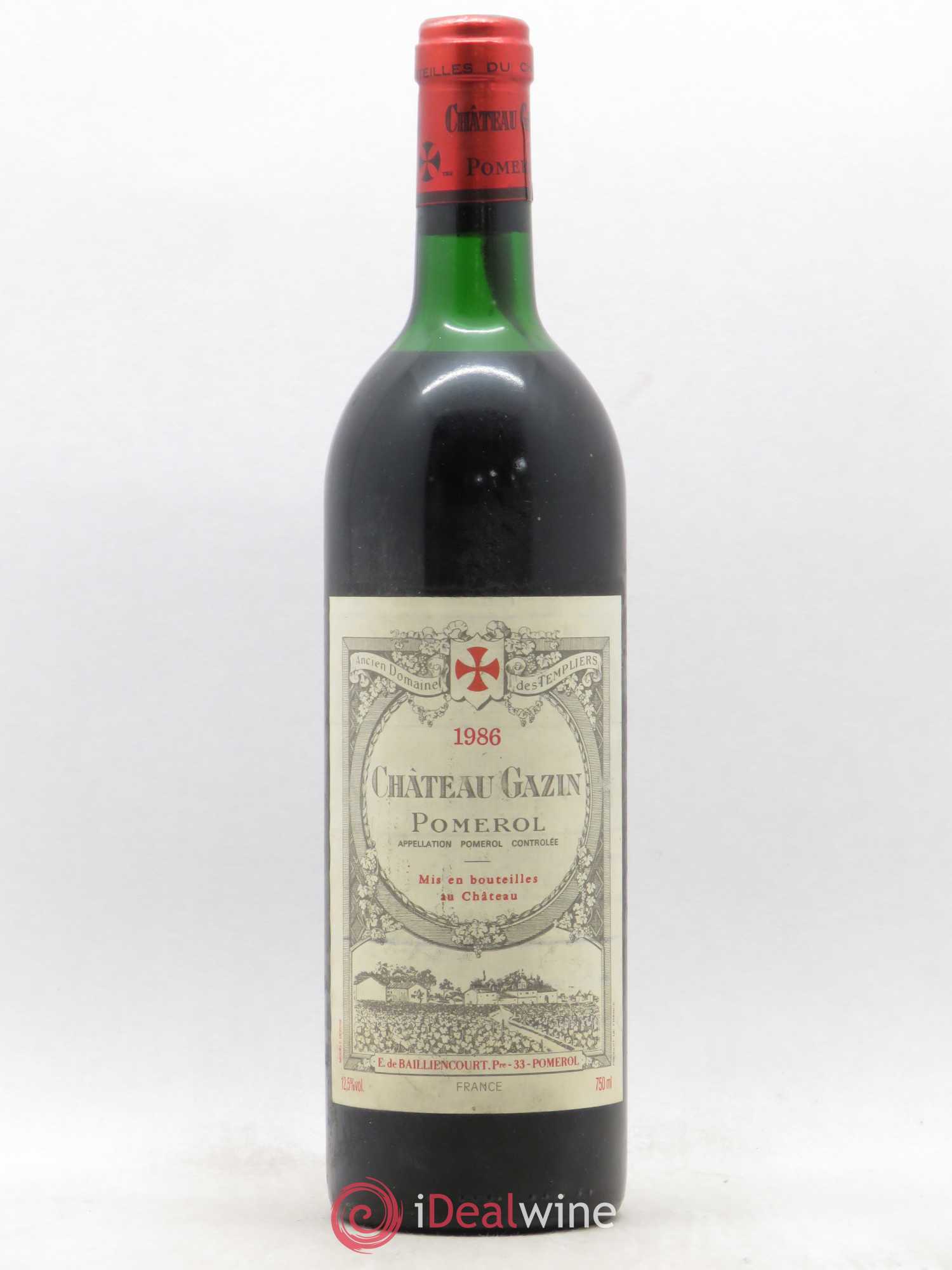 Château Gazin 1986 - Lot de 1 bouteille - 0