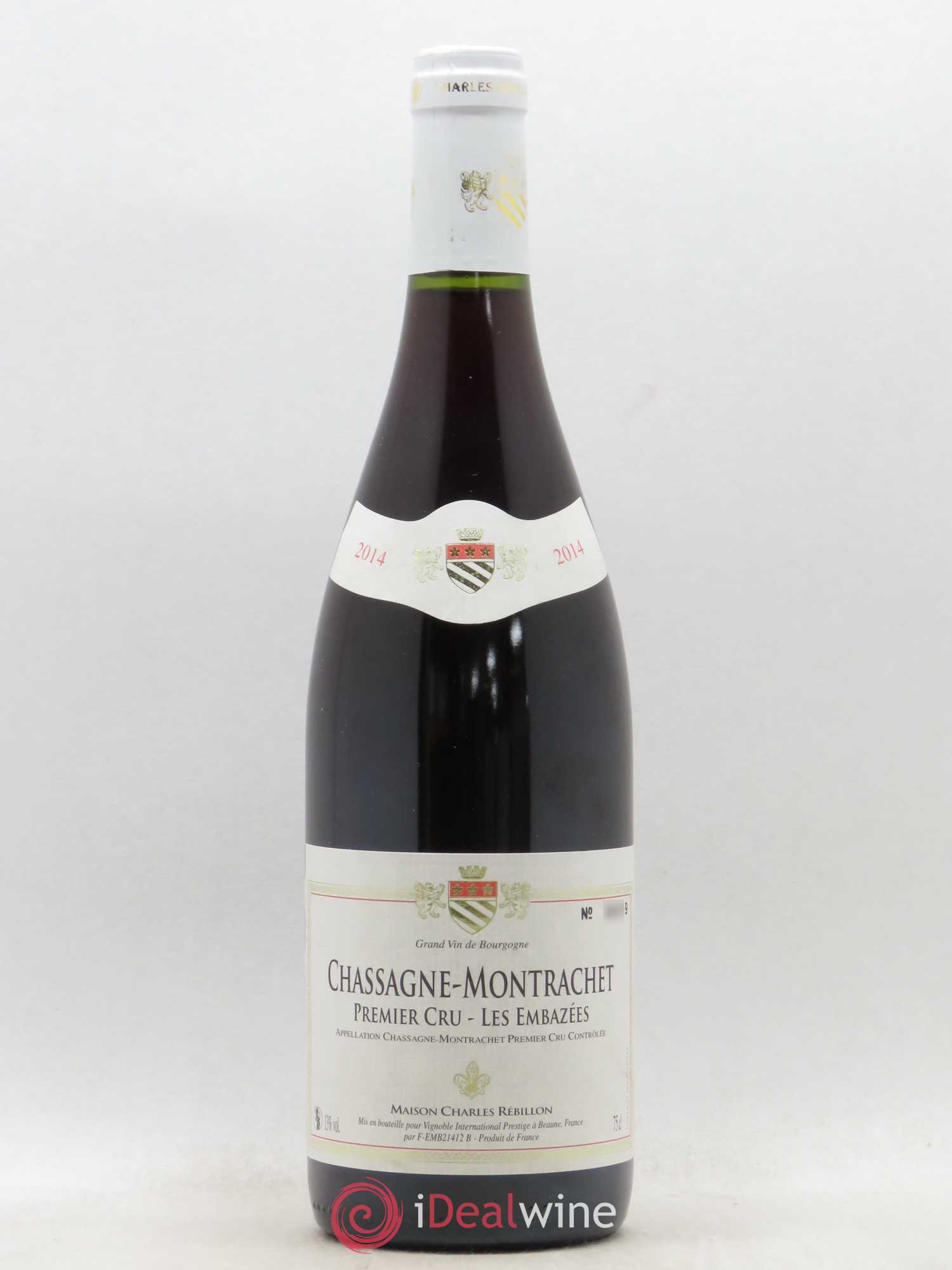 Chassagne-Montrachet 1er Cru Les Embazées Charles Rebillon 2014 - Lot de 1 bouteille - 0
