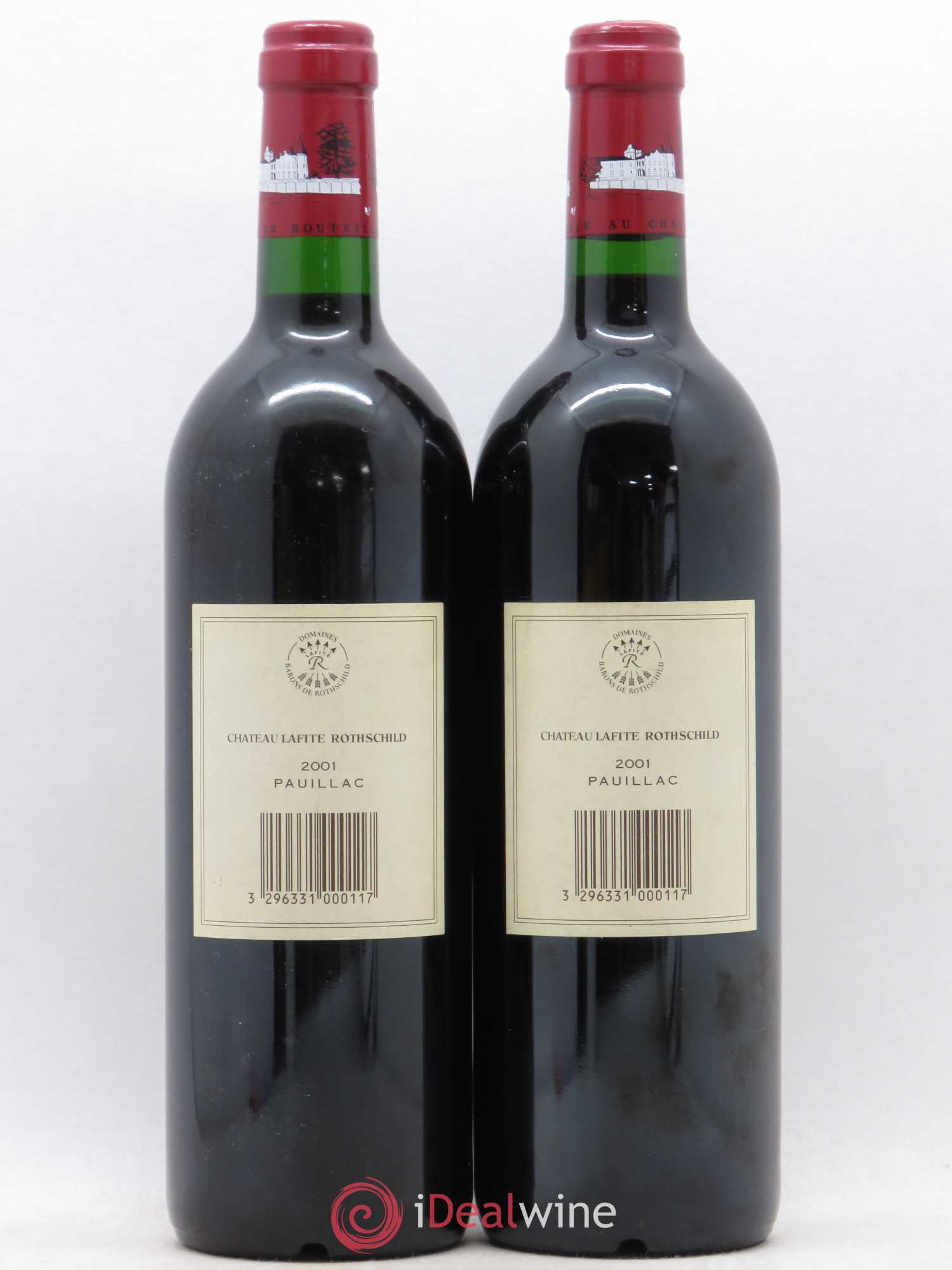 Château Lafite Rothschild 1er Grand Cru Classé 2001 - Lot de 2 bouteilles - 1