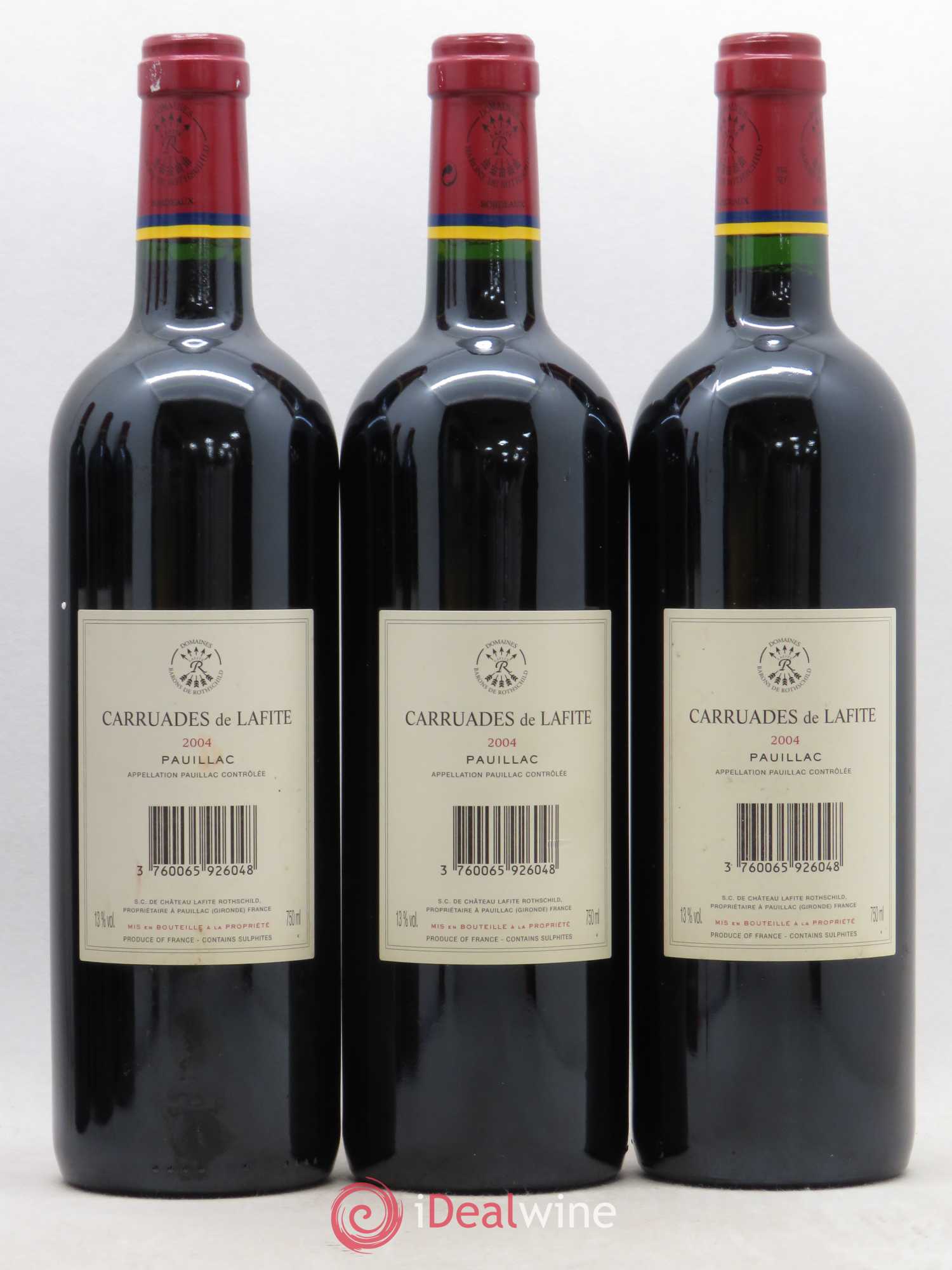 Carruades de Lafite Rothschild Second Vin 2004 - Lot de 6 bouteilles - 2