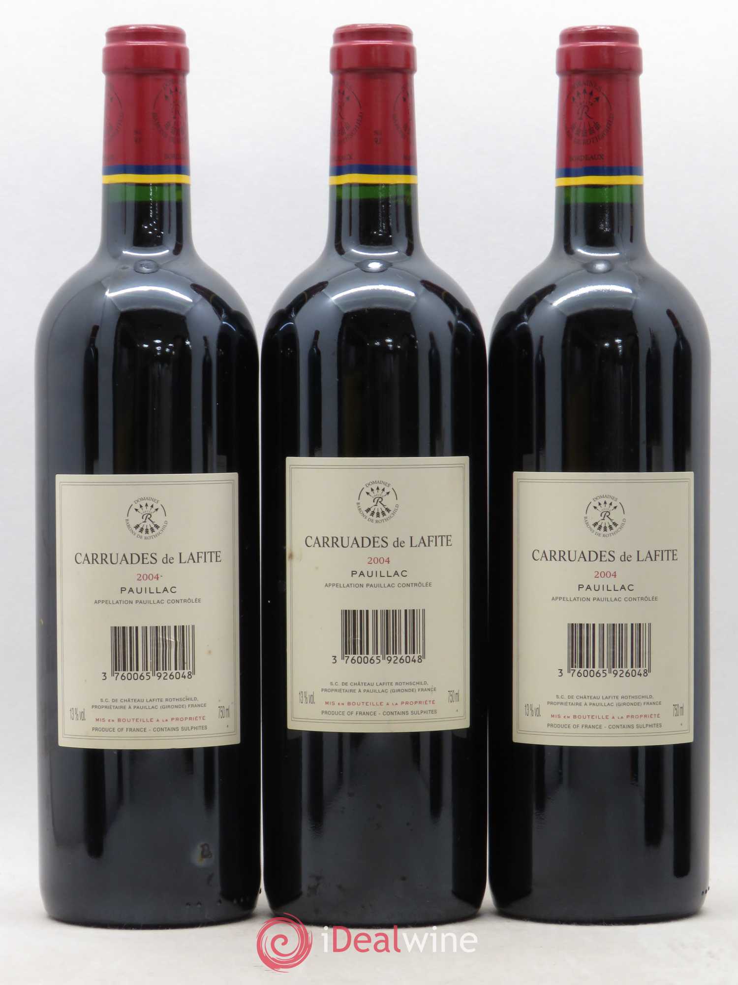 Carruades de Lafite Rothschild Second Vin 2004 - Lot de 6 bouteilles - 4