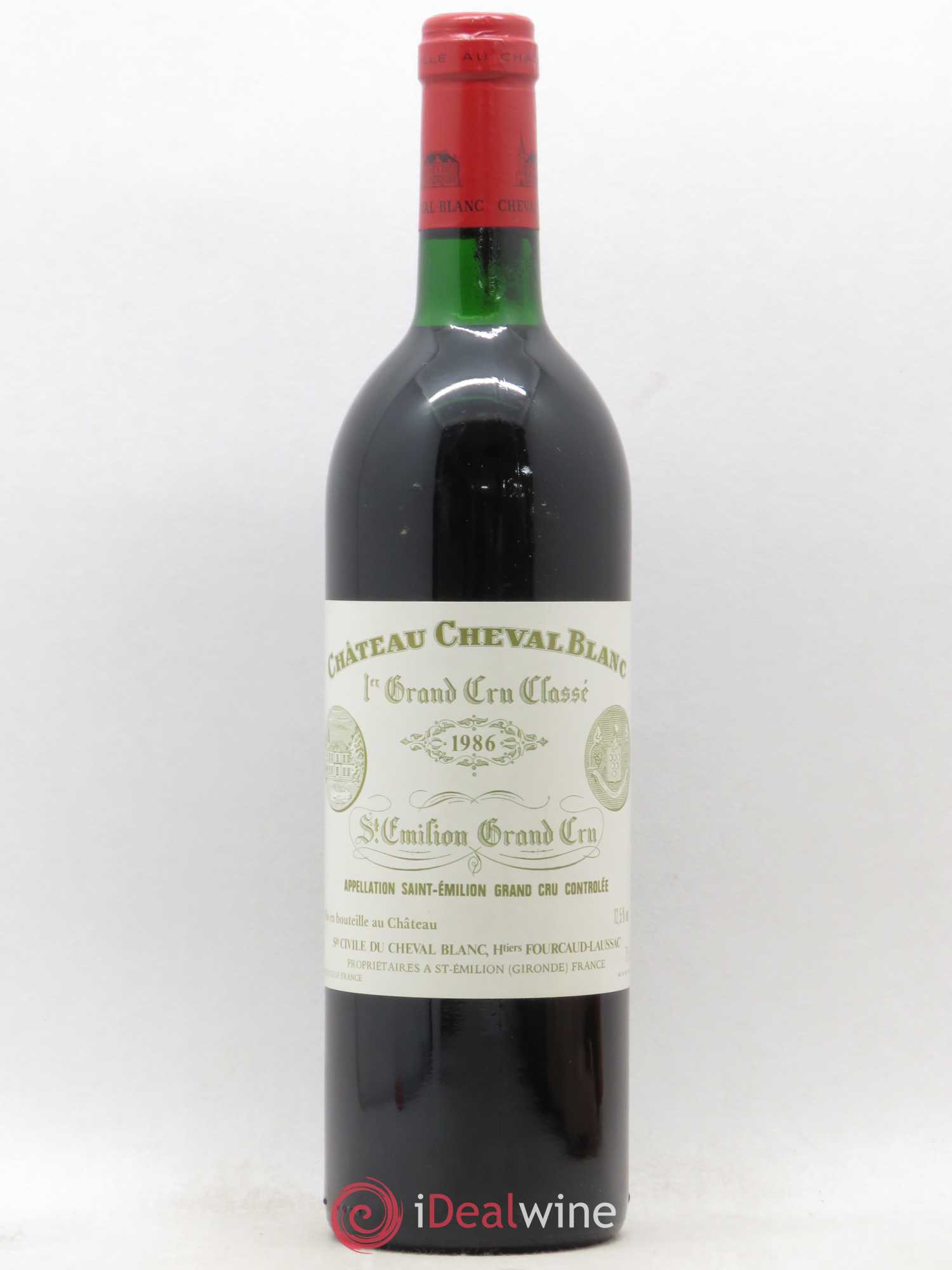 Château Cheval Blanc 1er Grand Cru Classé A 1986 - Lot de 1 bouteille - 0