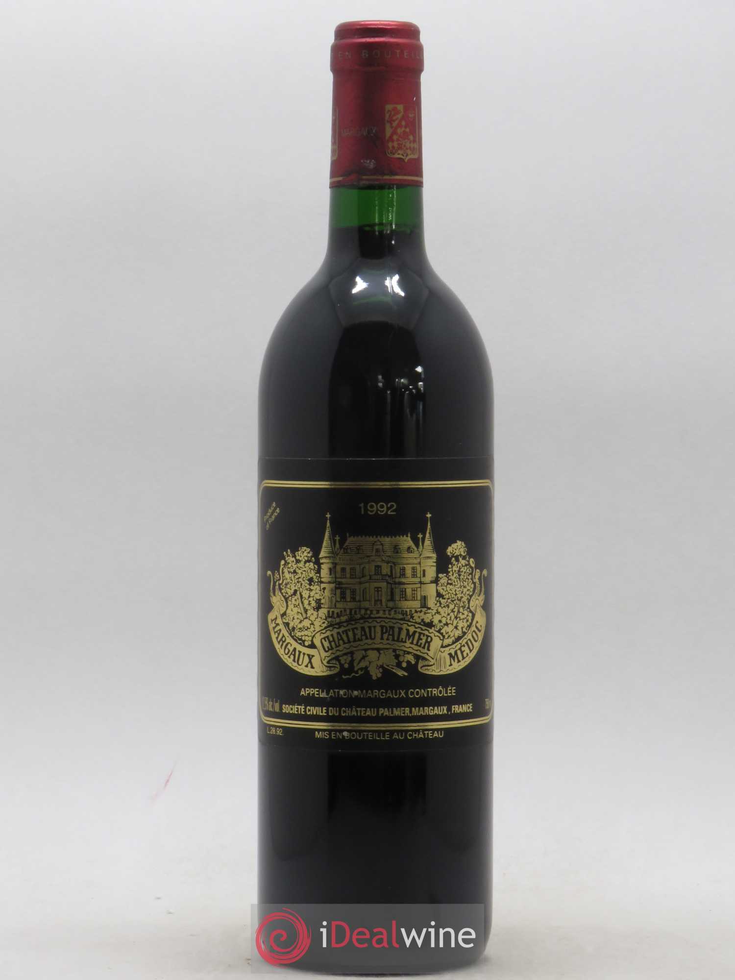 Château Palmer 3ème Grand Cru Classé 1992 - Lot de 1 bouteille - 0