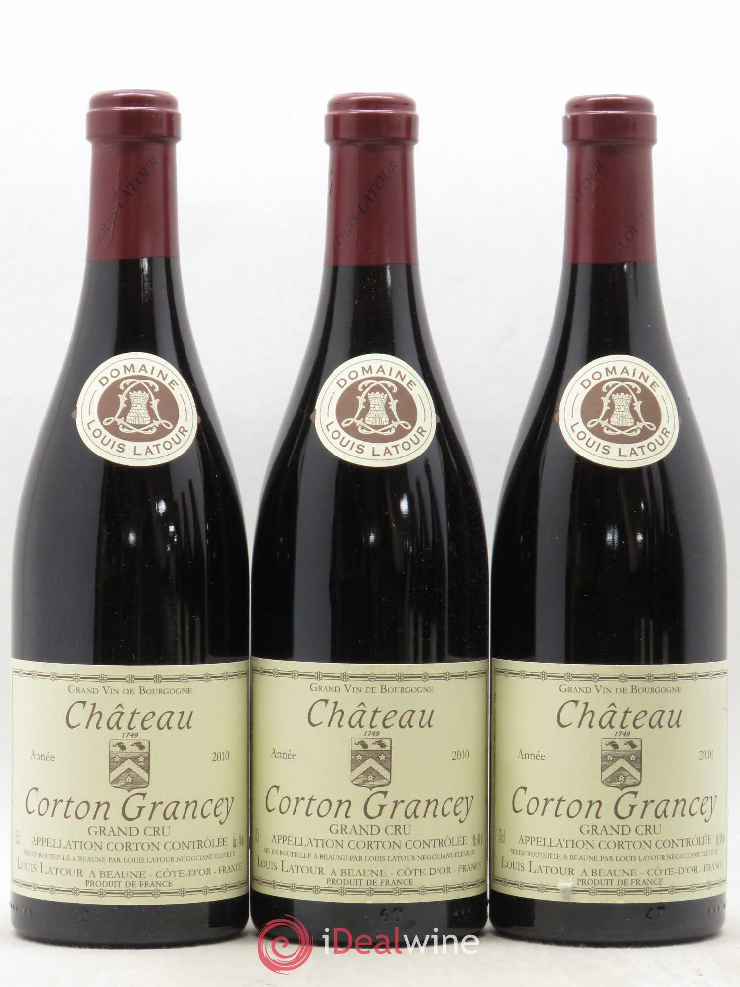 Corton Grand Cru Château Corton Grancey Louis Latour 2010 - Lot de 6 bouteilles - 1