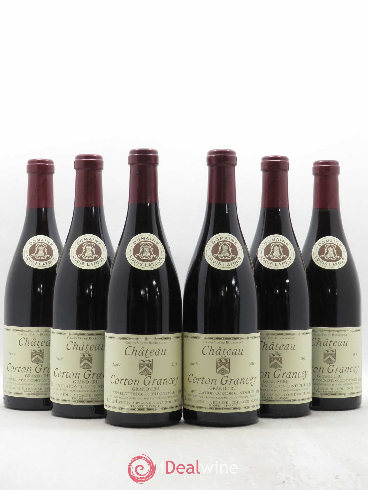 Corton Grand Cru Château Corton Grancey Louis Latour 2010 - Lot de 6 bouteilles - 0