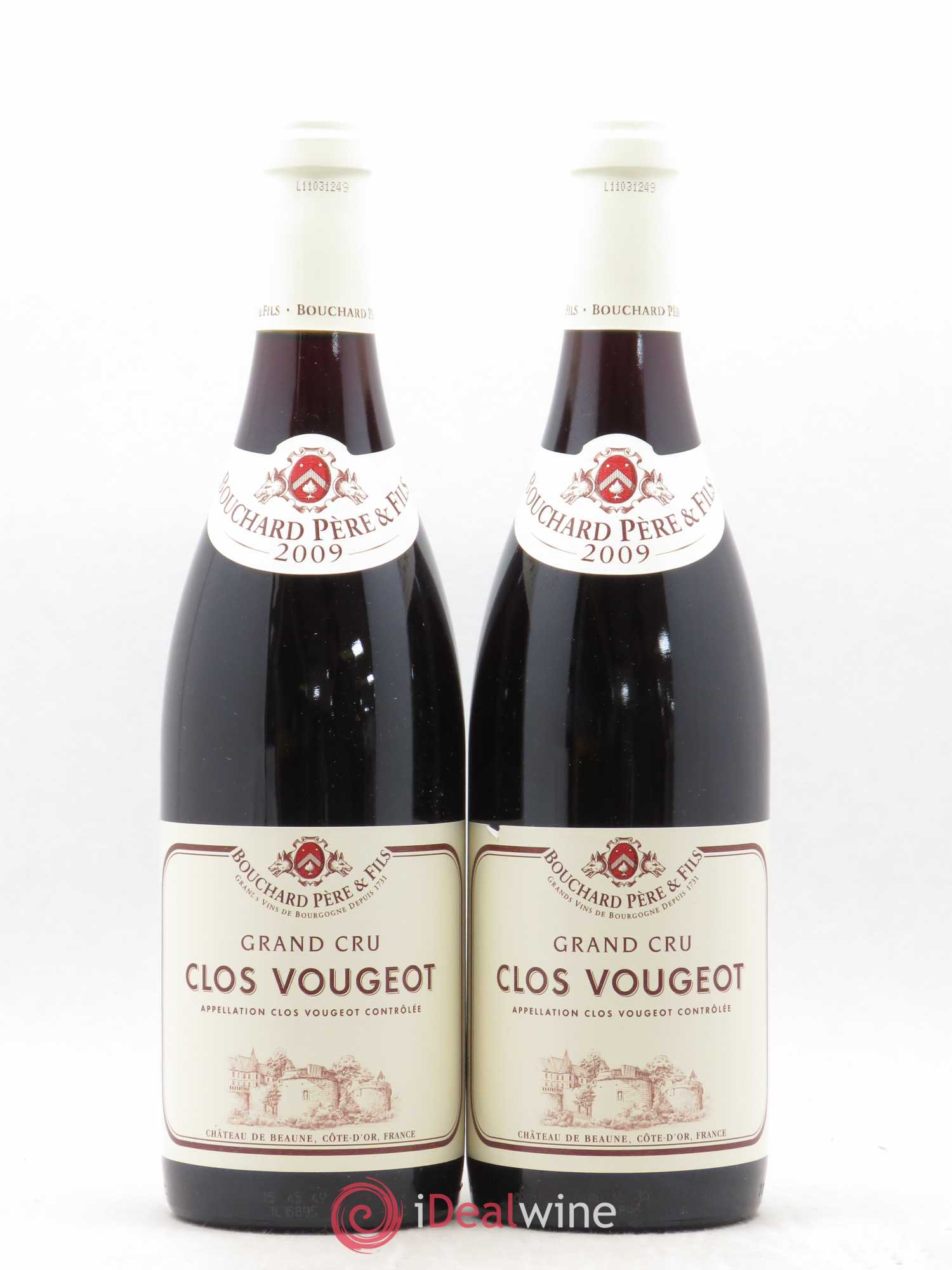 Clos de Vougeot Grand Cru Bouchard Père & Fils 2009 - Lot de 2 bouteilles - 0