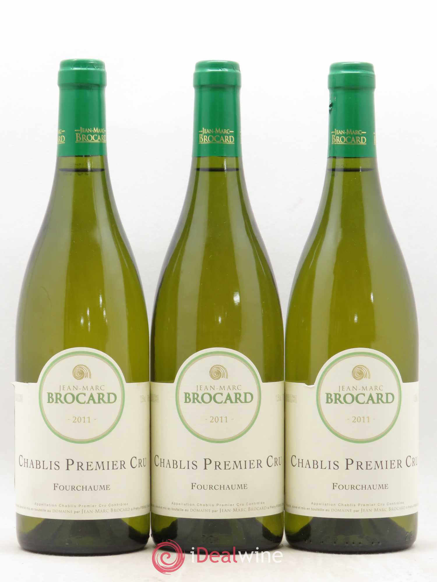 Chablis 1er Cru Fourchaume - Jean-Marc Brocard 2011 - Posten von 3 Flaschen - 0