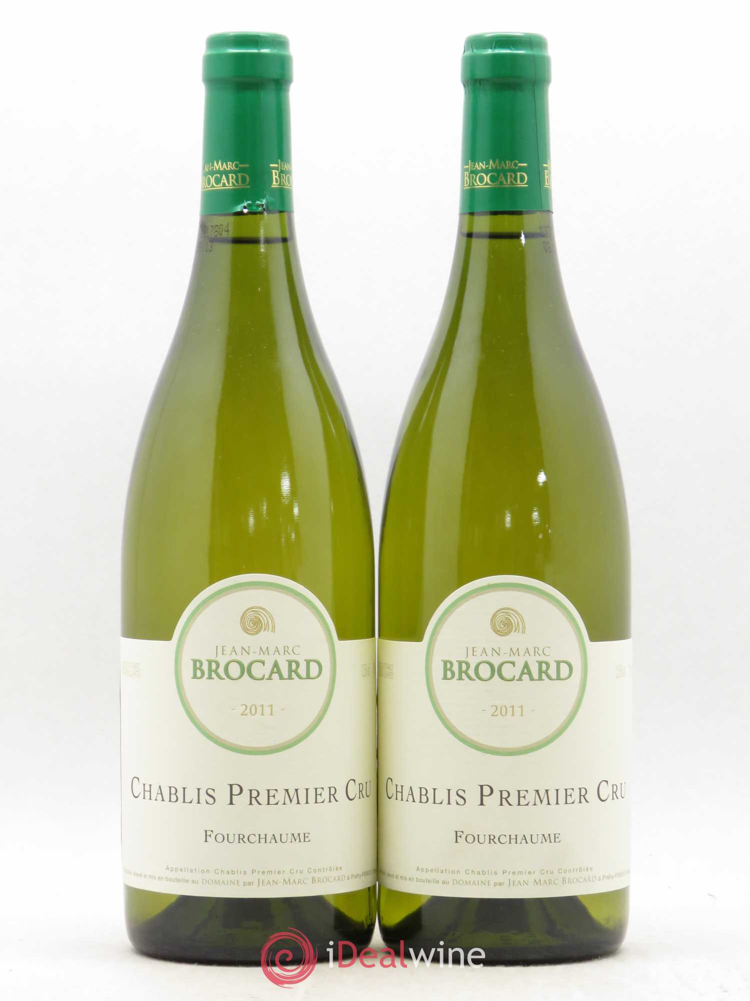 Chablis 1er Cru Fourchaume - Jean-Marc Brocard 2011 - Posten von 2 Flaschen - 0